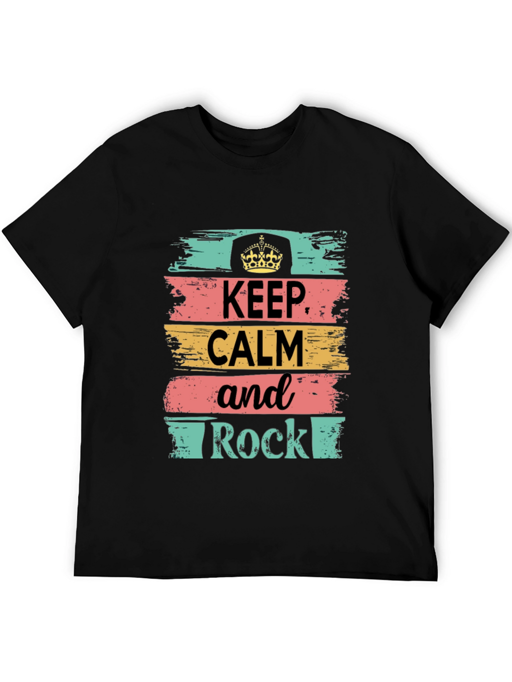 Keep Calm and Rock T-Shirt - Stylish Graphic Tee