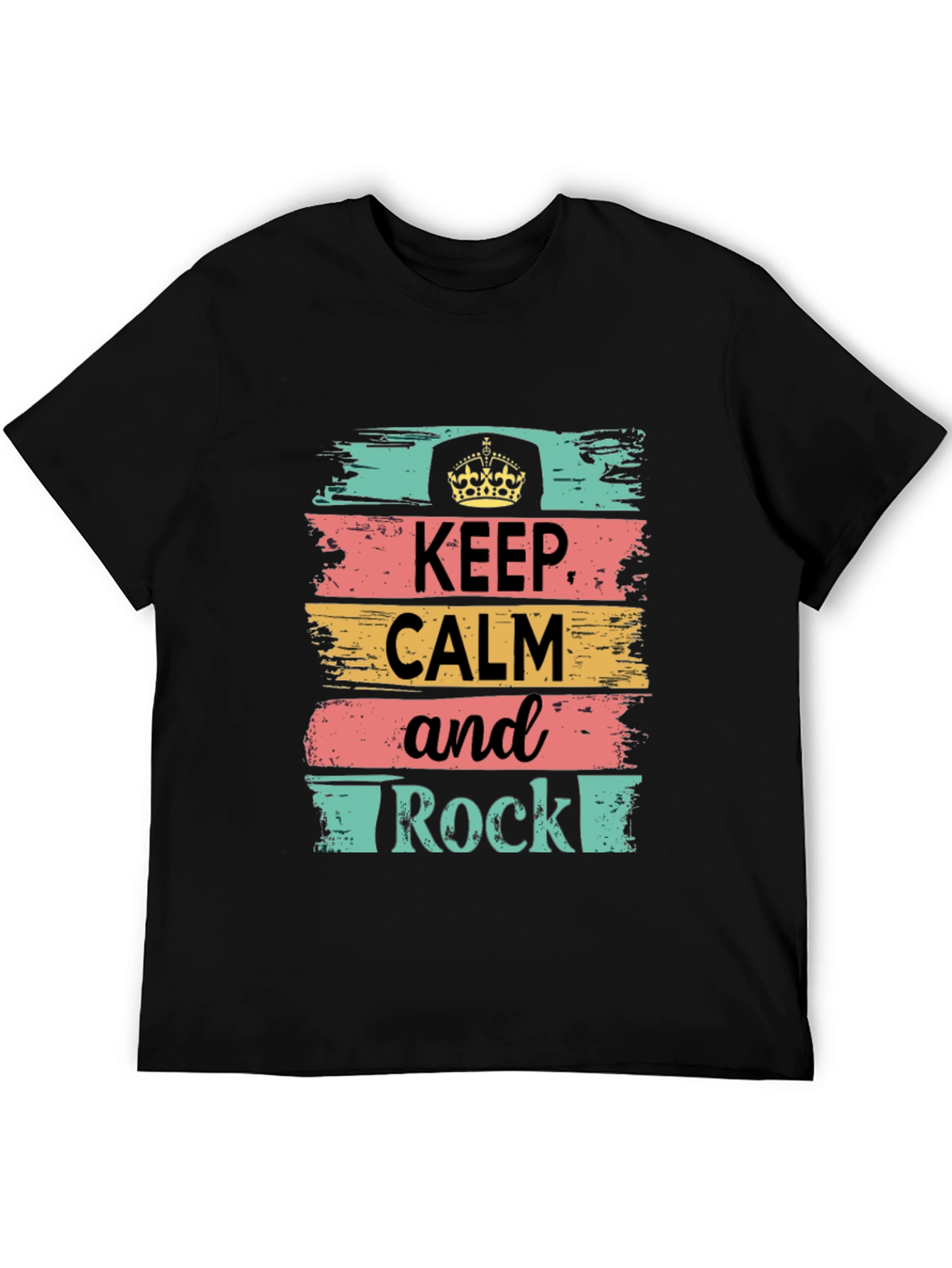 Keep Calm and Rock T-Shirt - Stylish Graphic Tee