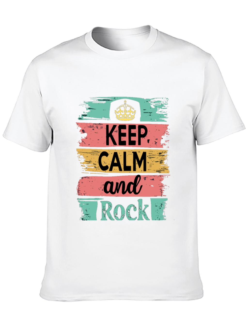 Keep Calm and Rock T-Shirt - Stylish Graphic Tee