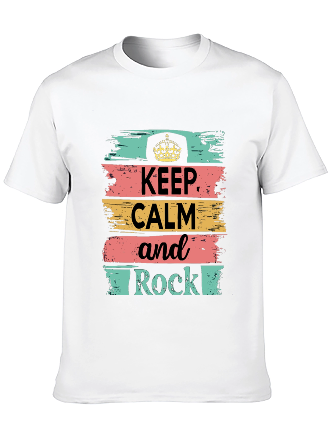 Keep Calm and Rock T-Shirt - Stylish Graphic Tee
