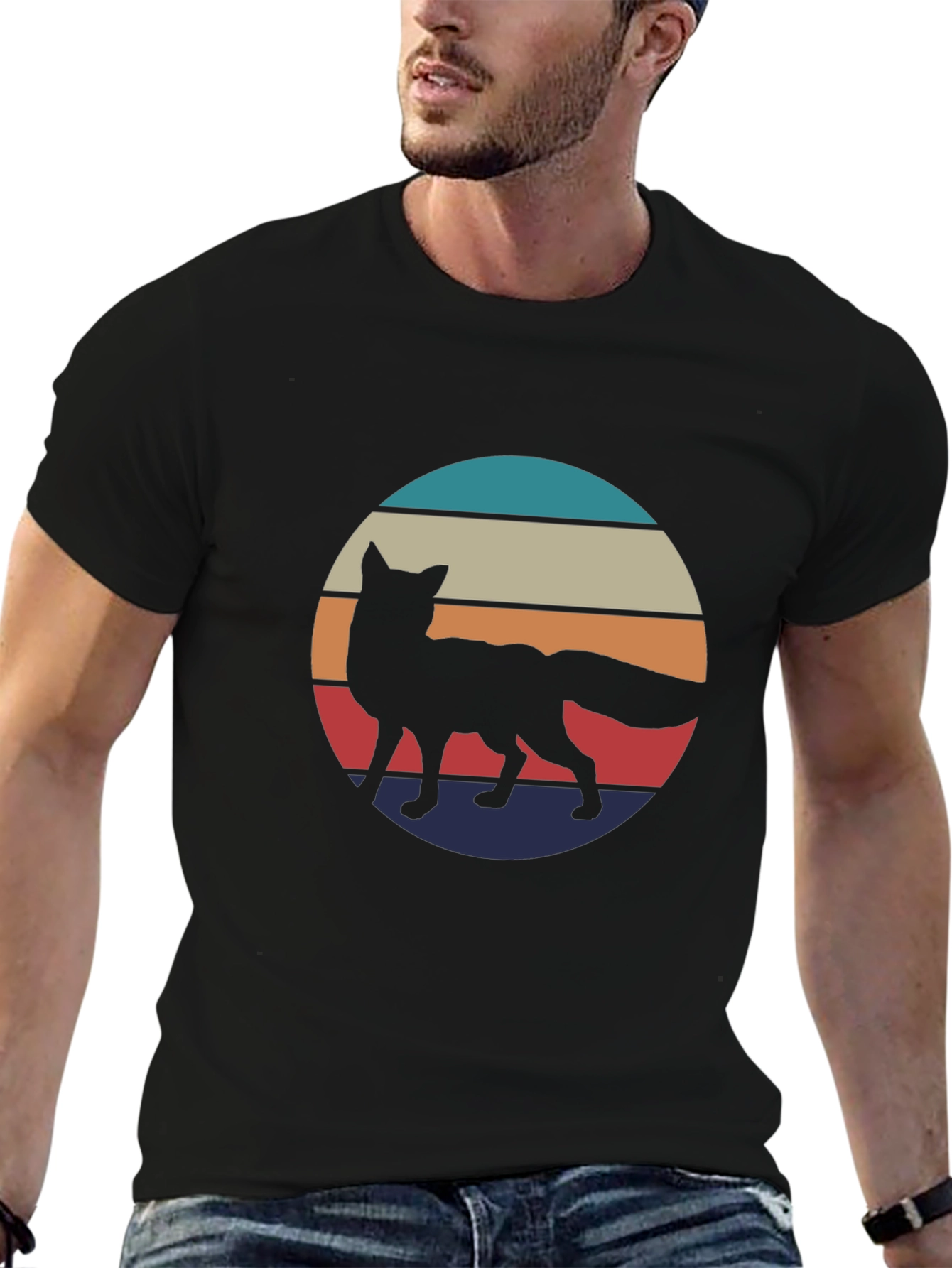 Retro Fox Silhouette Tee