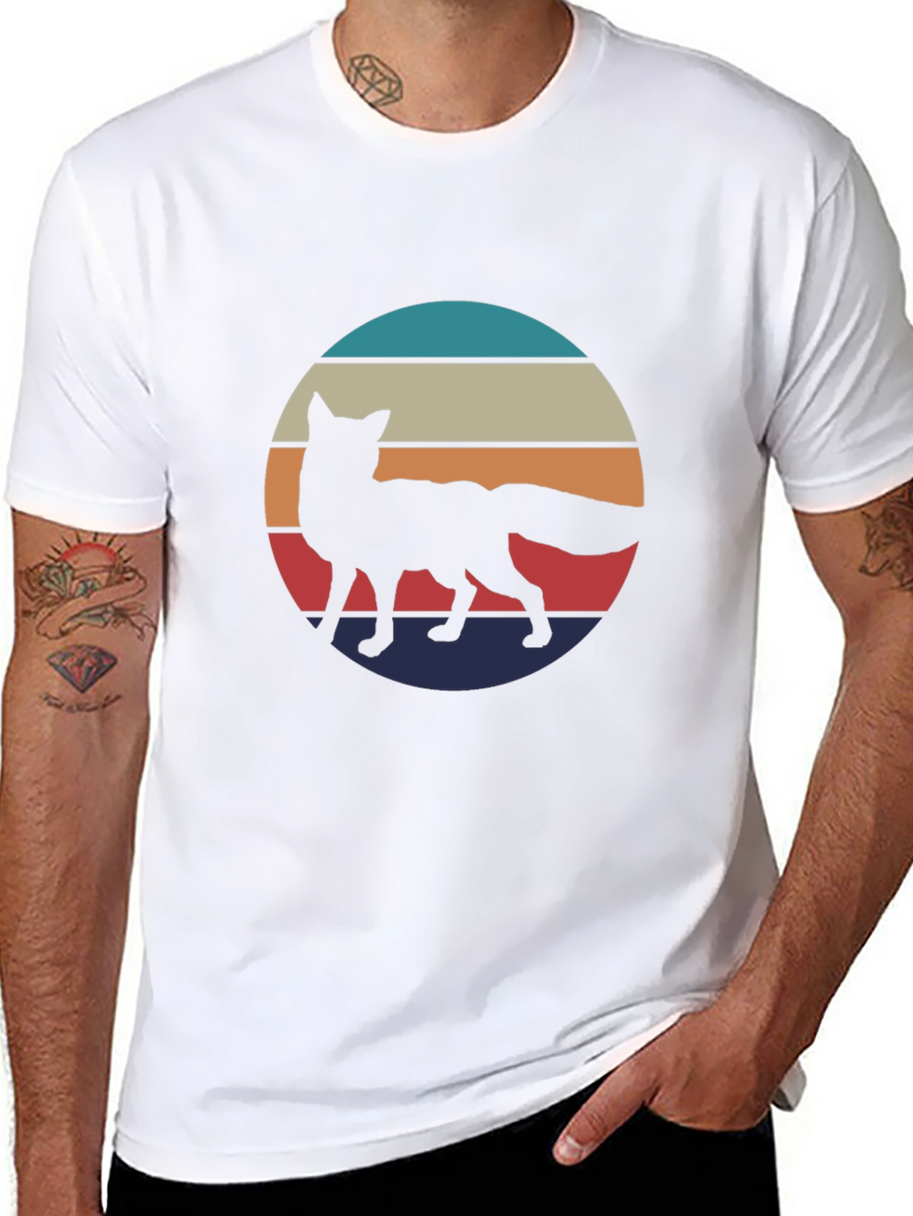 Retro Fox Silhouette Tee