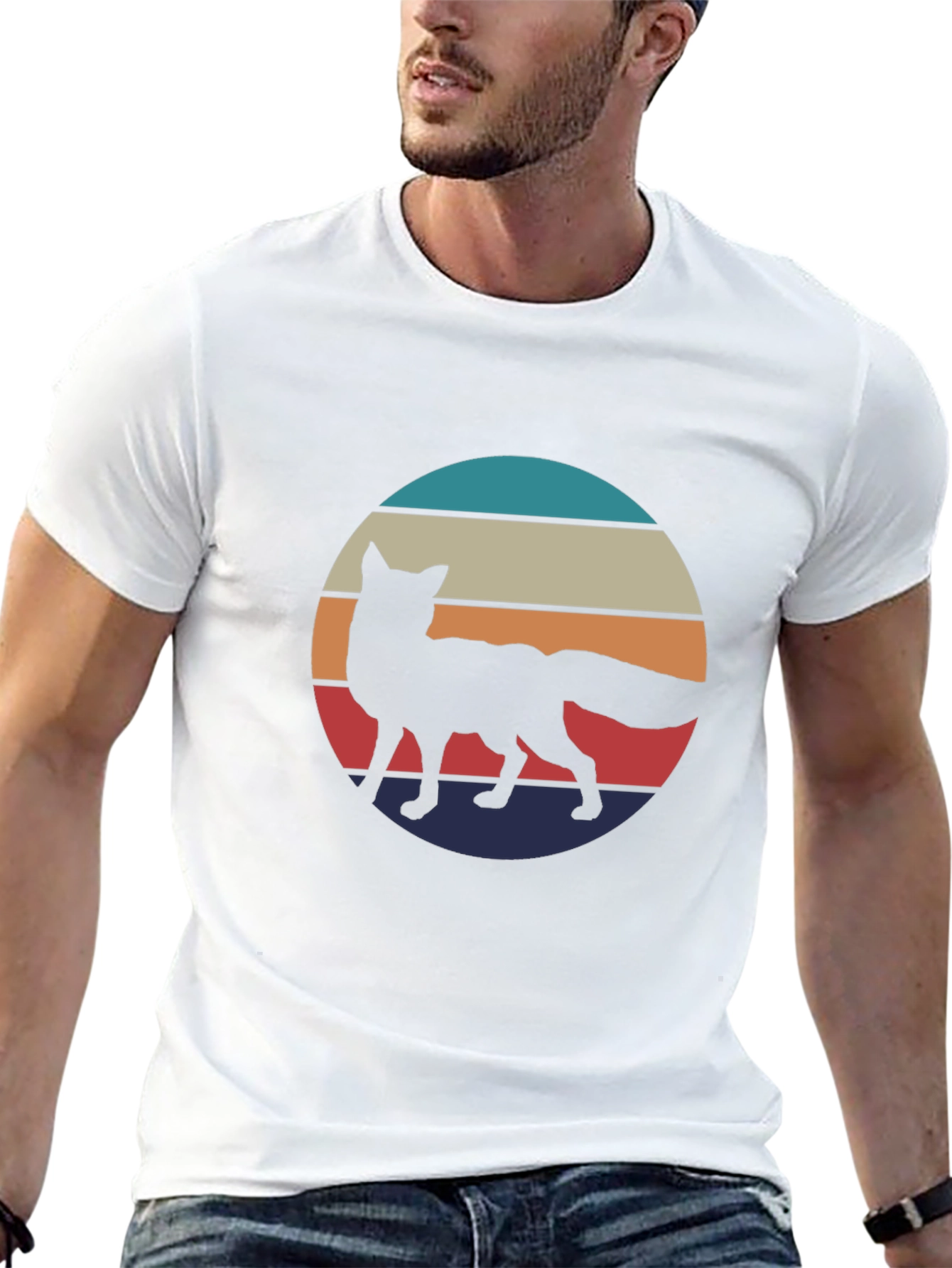 Retro Fox Silhouette Tee