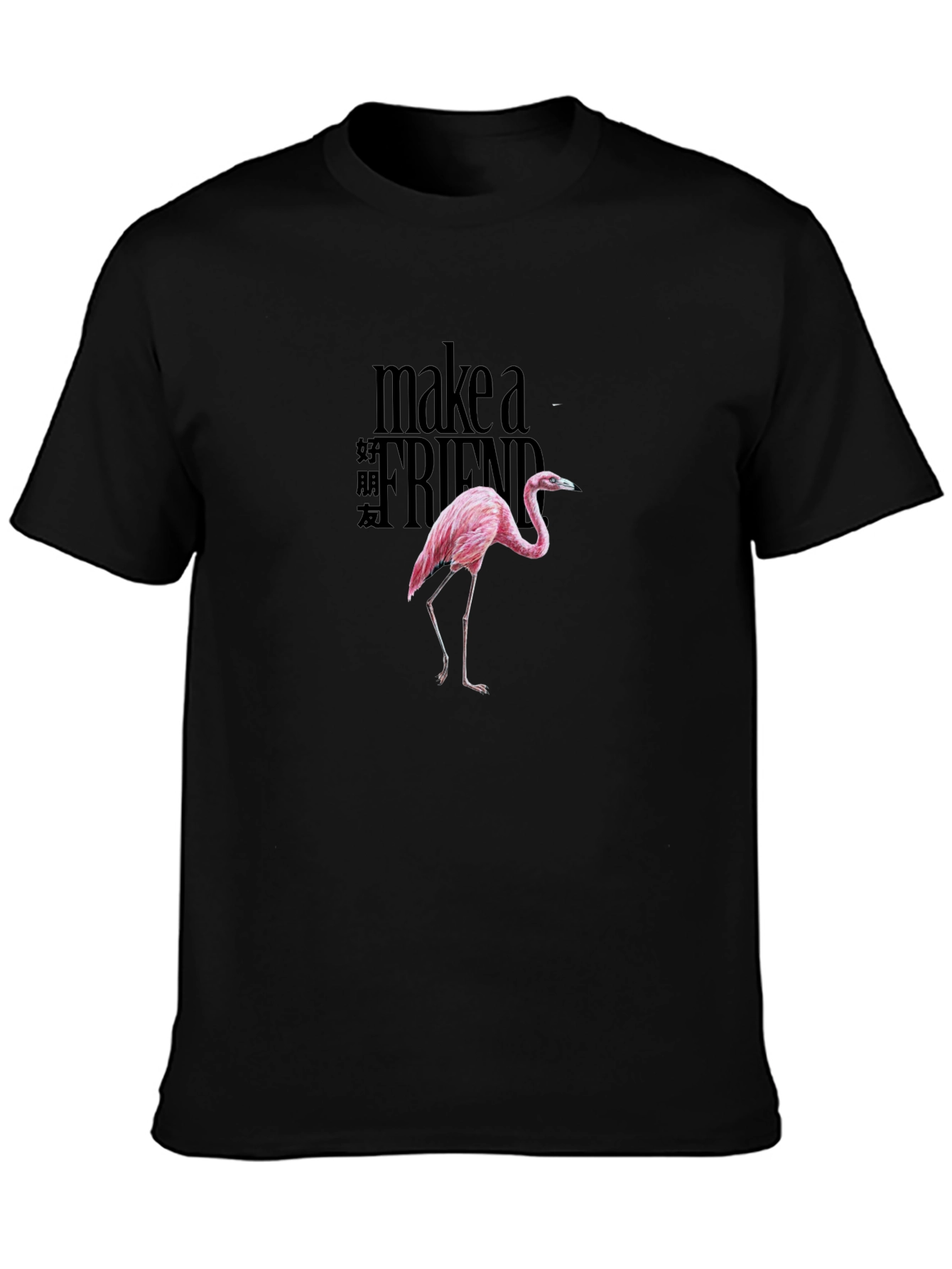 Make A Friend Flamingo Graphic Tee