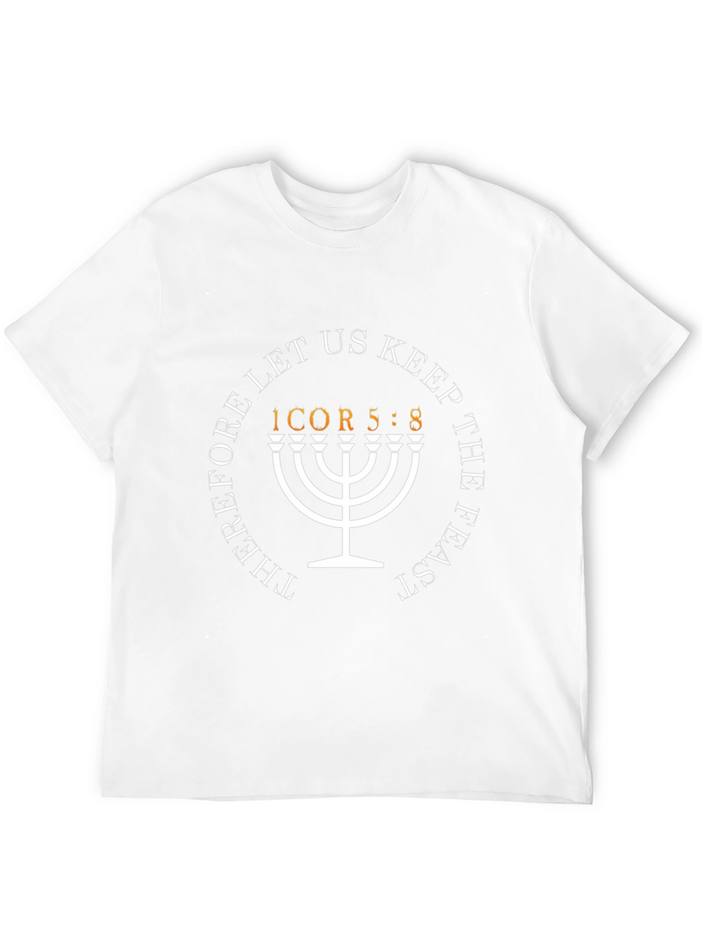 Christian Menorah Graphic T-Shirt