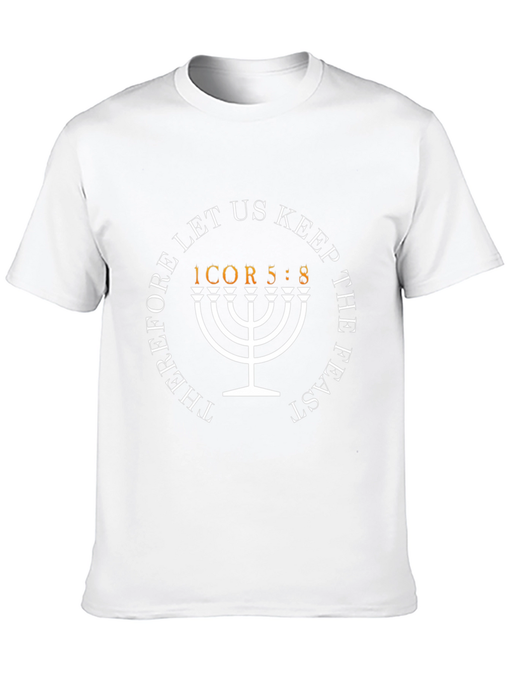 Christian Menorah Graphic T-Shirt