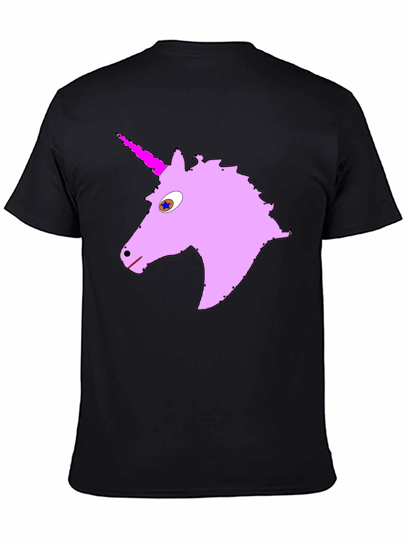 Unicorn Graphic Tee - Black Cotton Blend