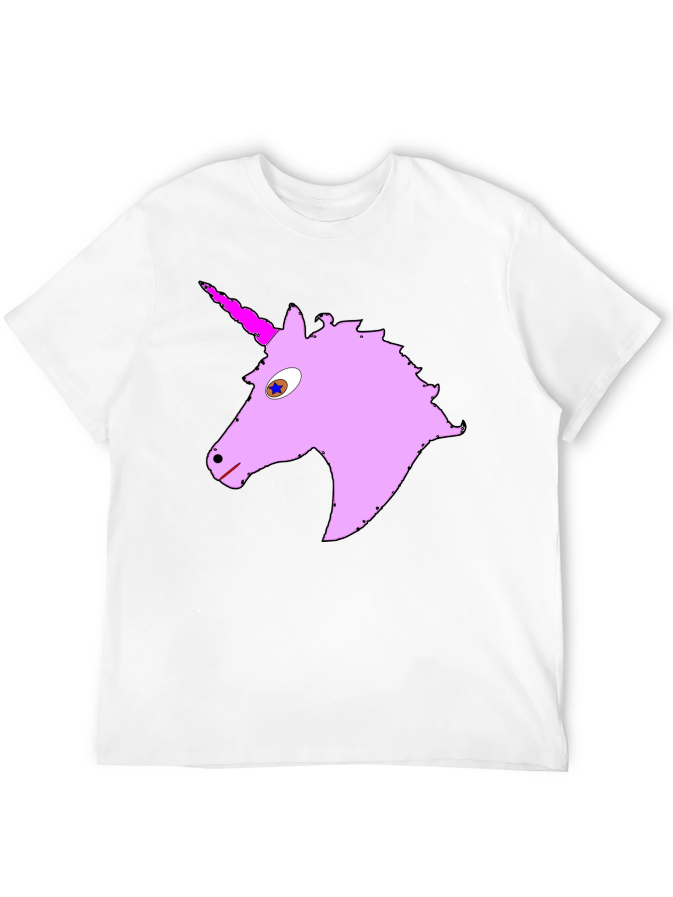 Unicorn Graphic Tee - Black Cotton Blend