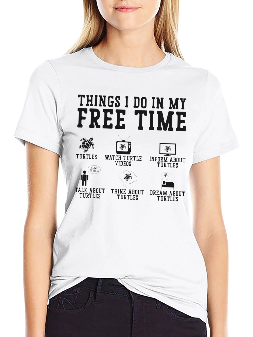 Things I Do In My Free Time Turtle T-Shirt
