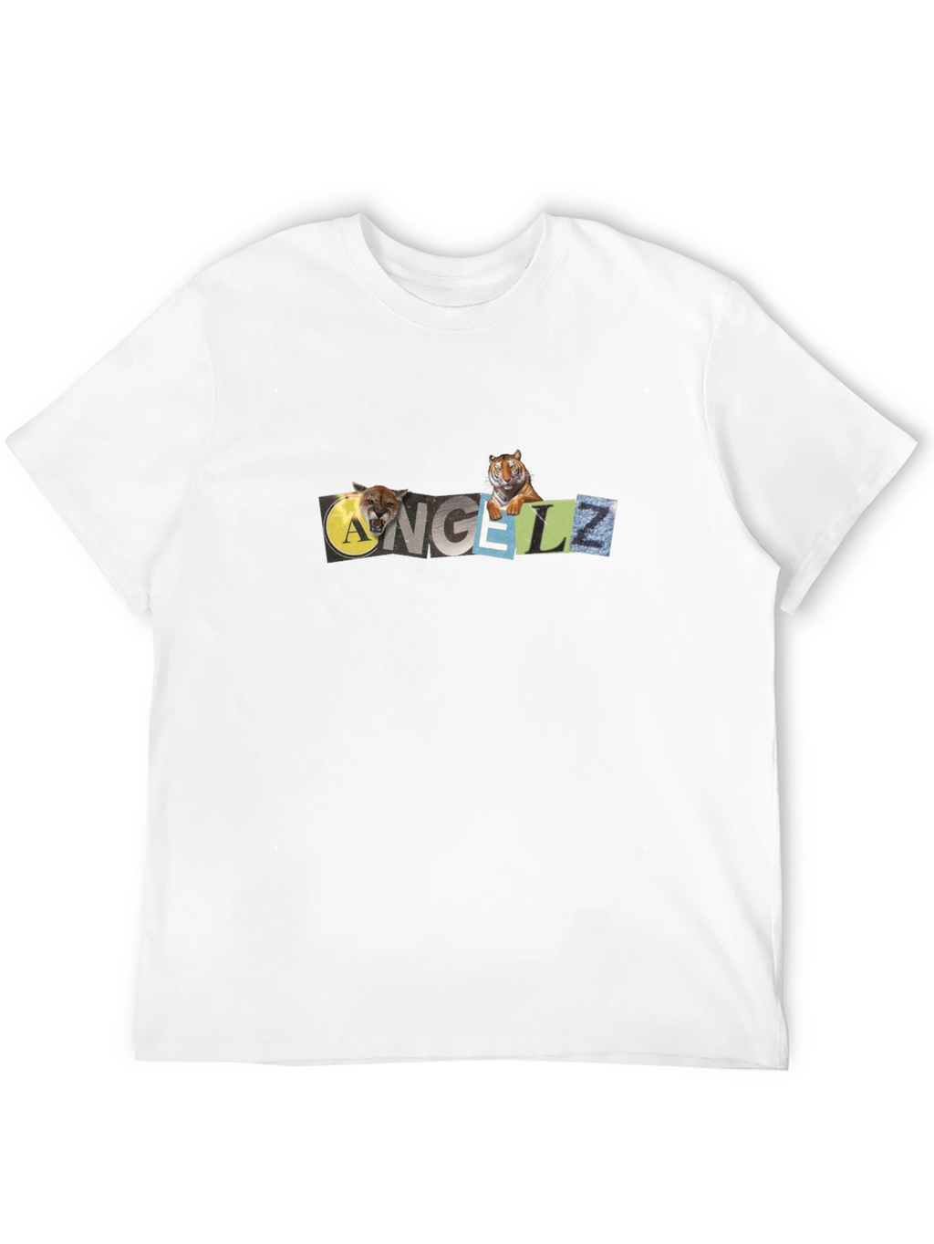 ANGELZ Graphic Print Black T-Shirt