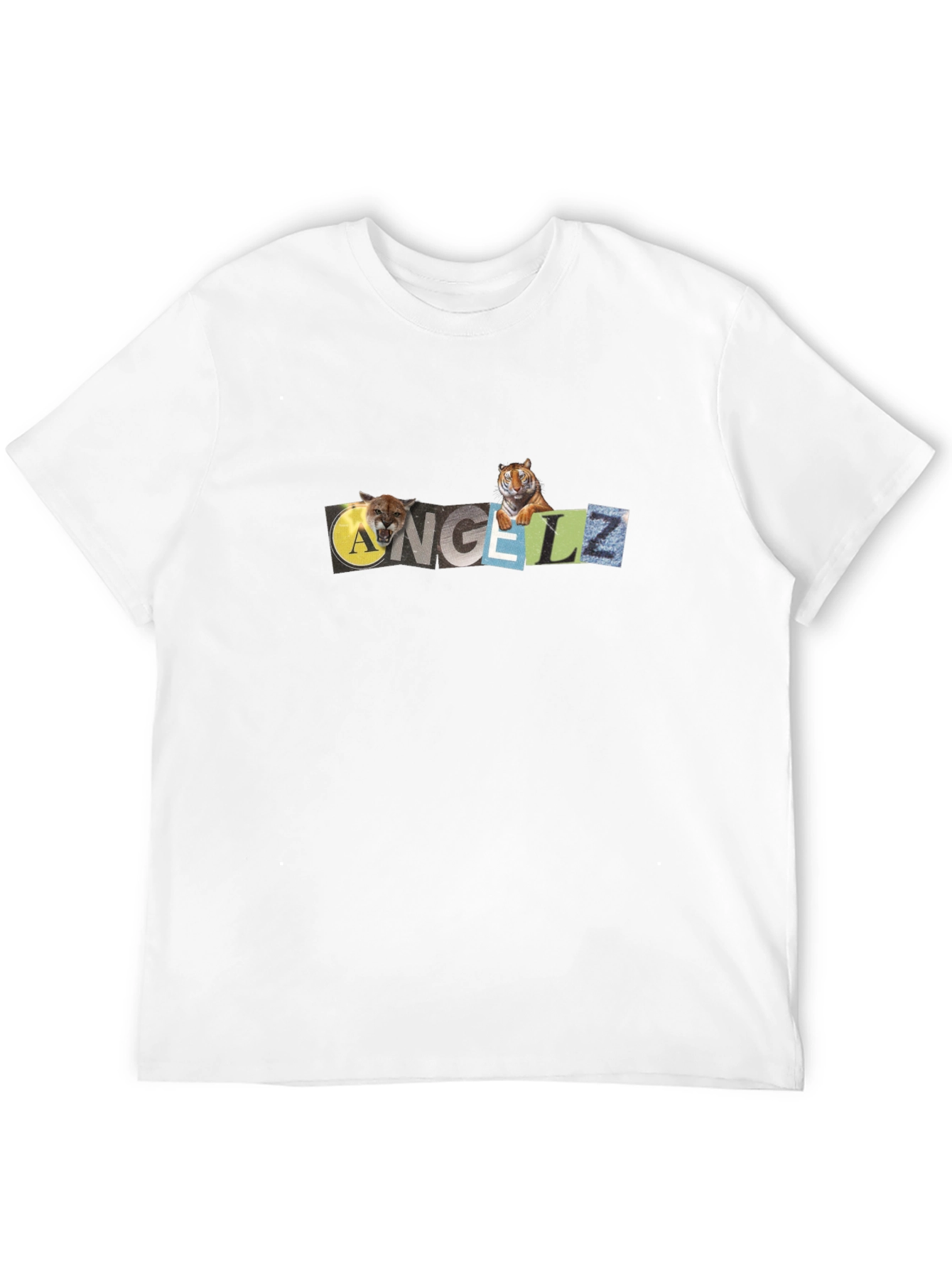 ANGELZ Graphic Print Black T-Shirt