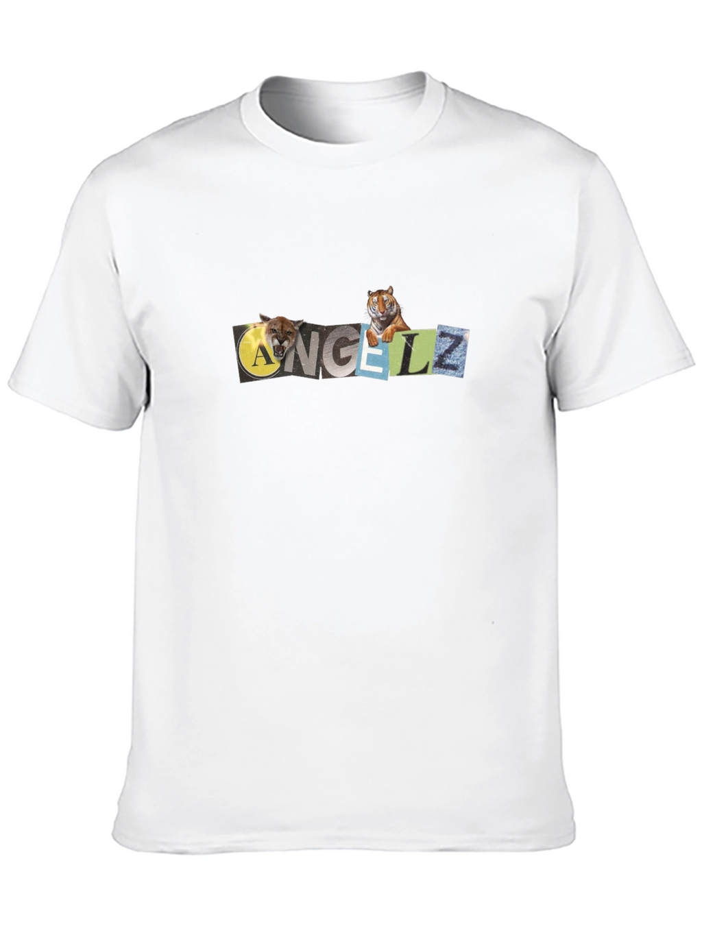 ANGELZ Graphic Print Black T-Shirt