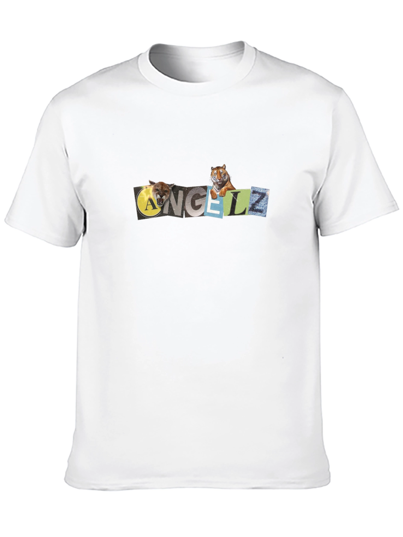 ANGELZ Graphic Print Black T-Shirt