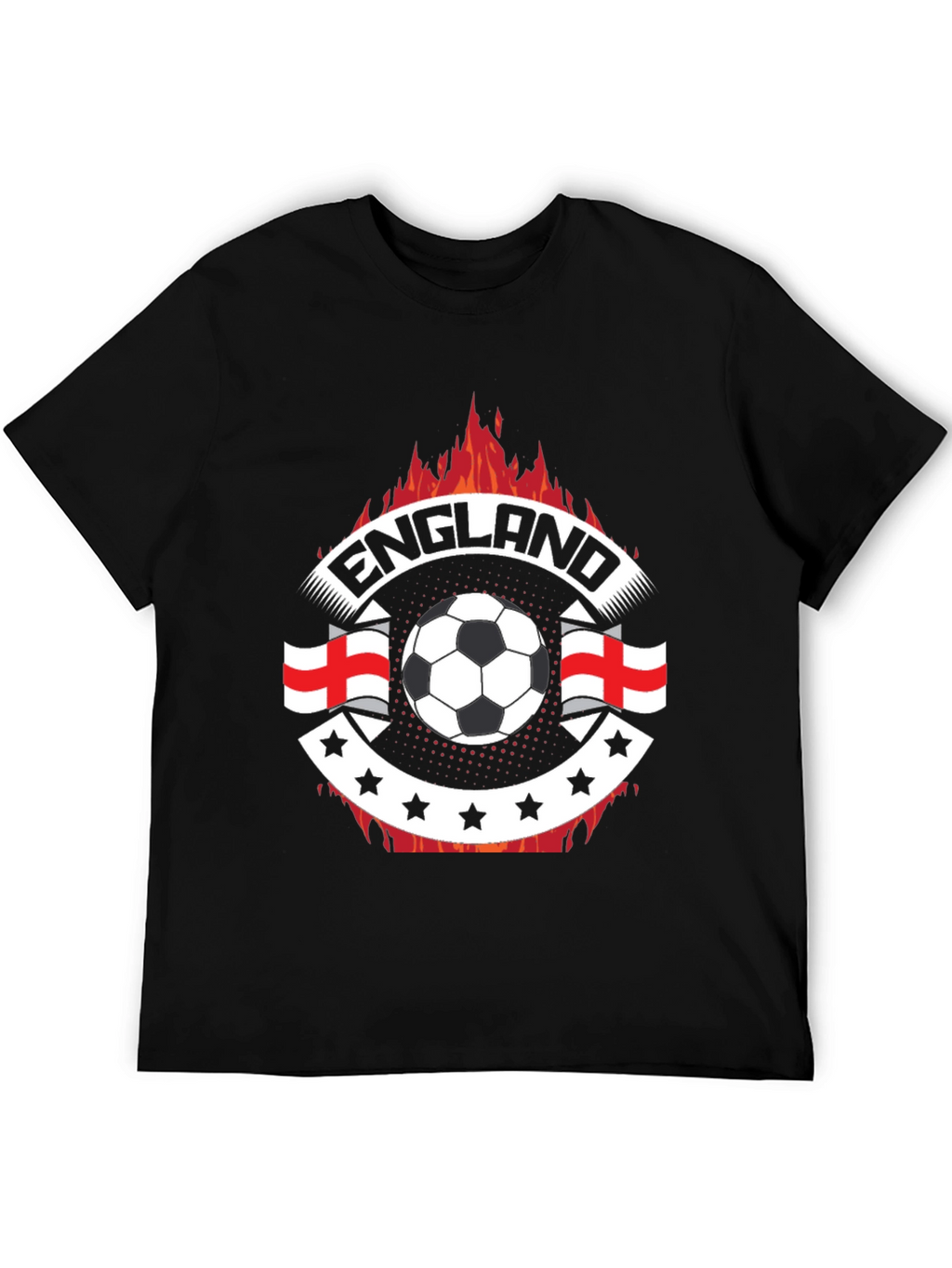 England Soccer Fire T-Shirt