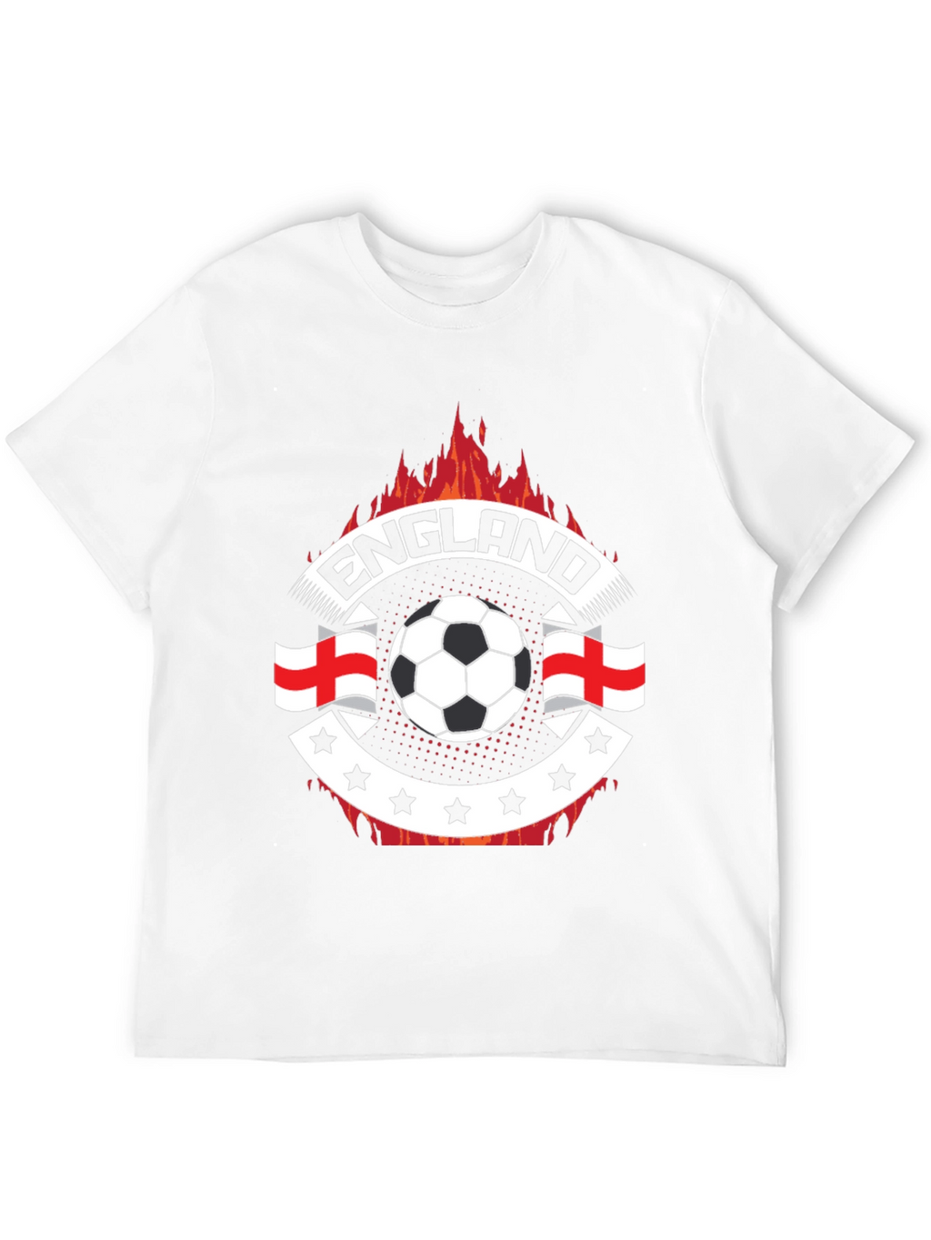 England Soccer Fire T-Shirt