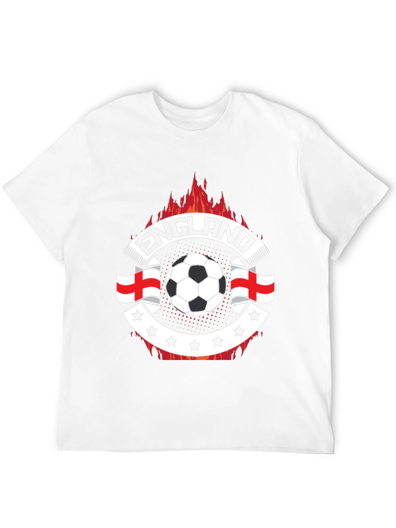 England Soccer Fire T-Shirt