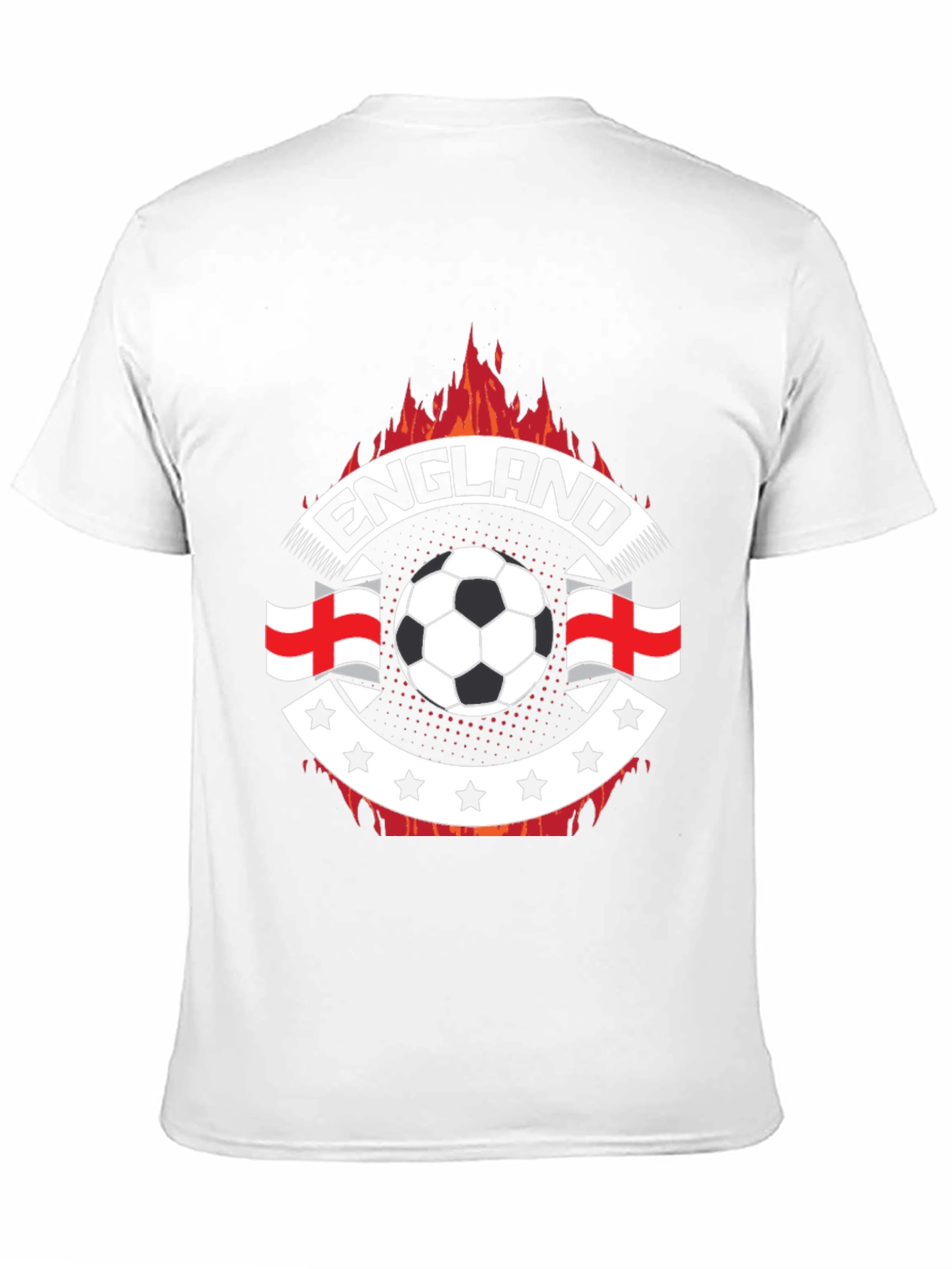 England Soccer Fire T-Shirt