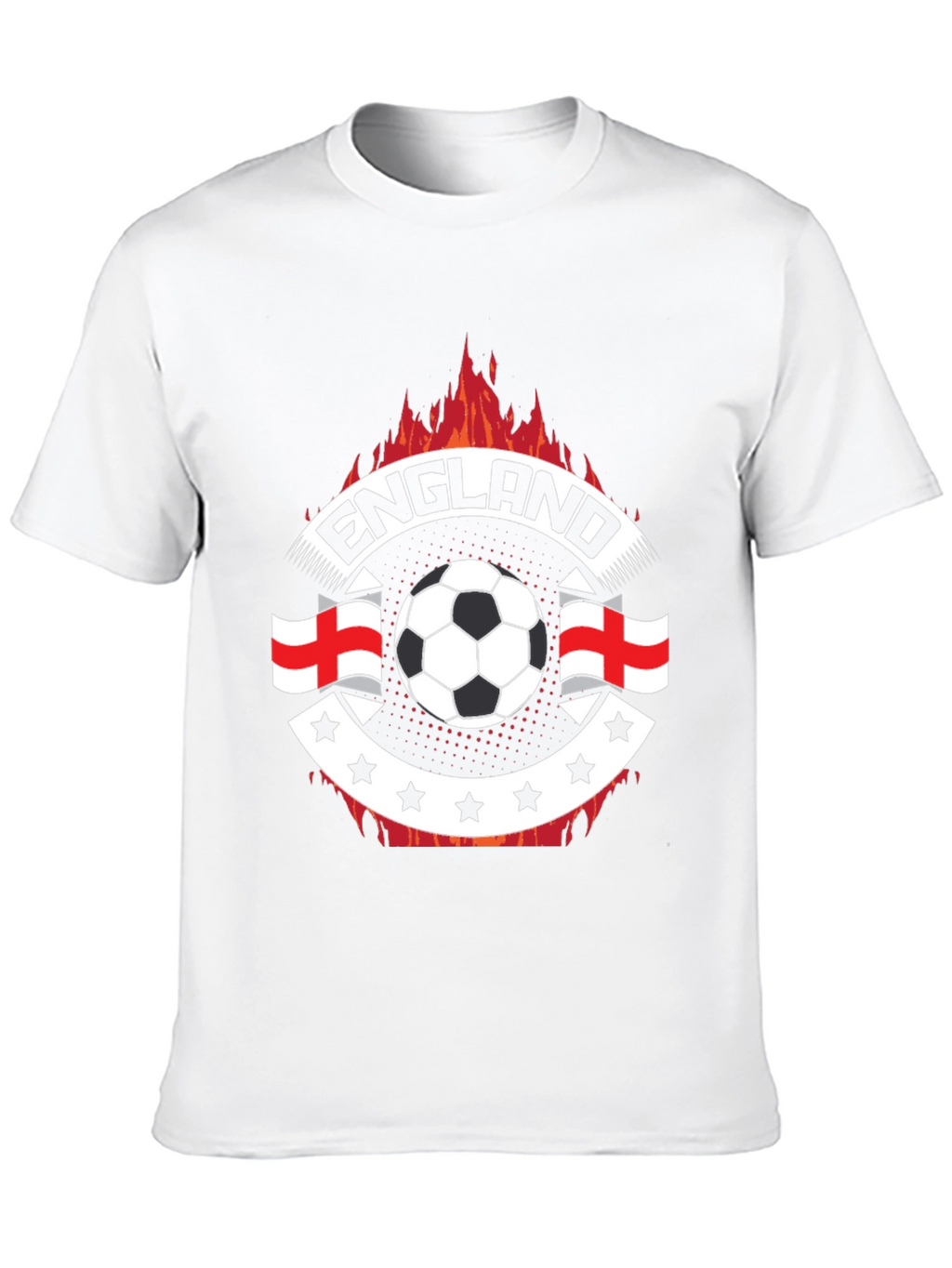 England Soccer Fire T-Shirt
