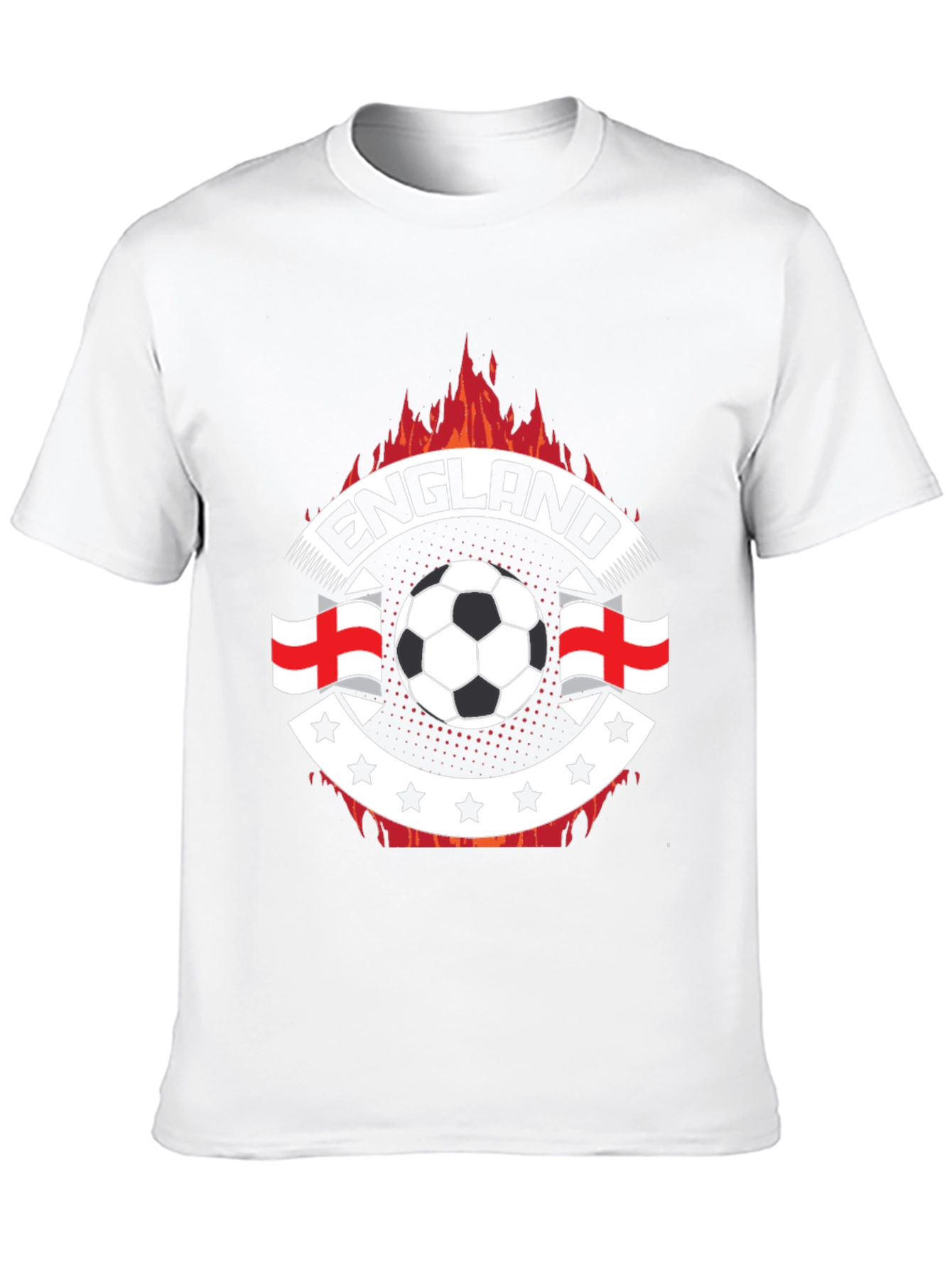 England Soccer Fire T-Shirt