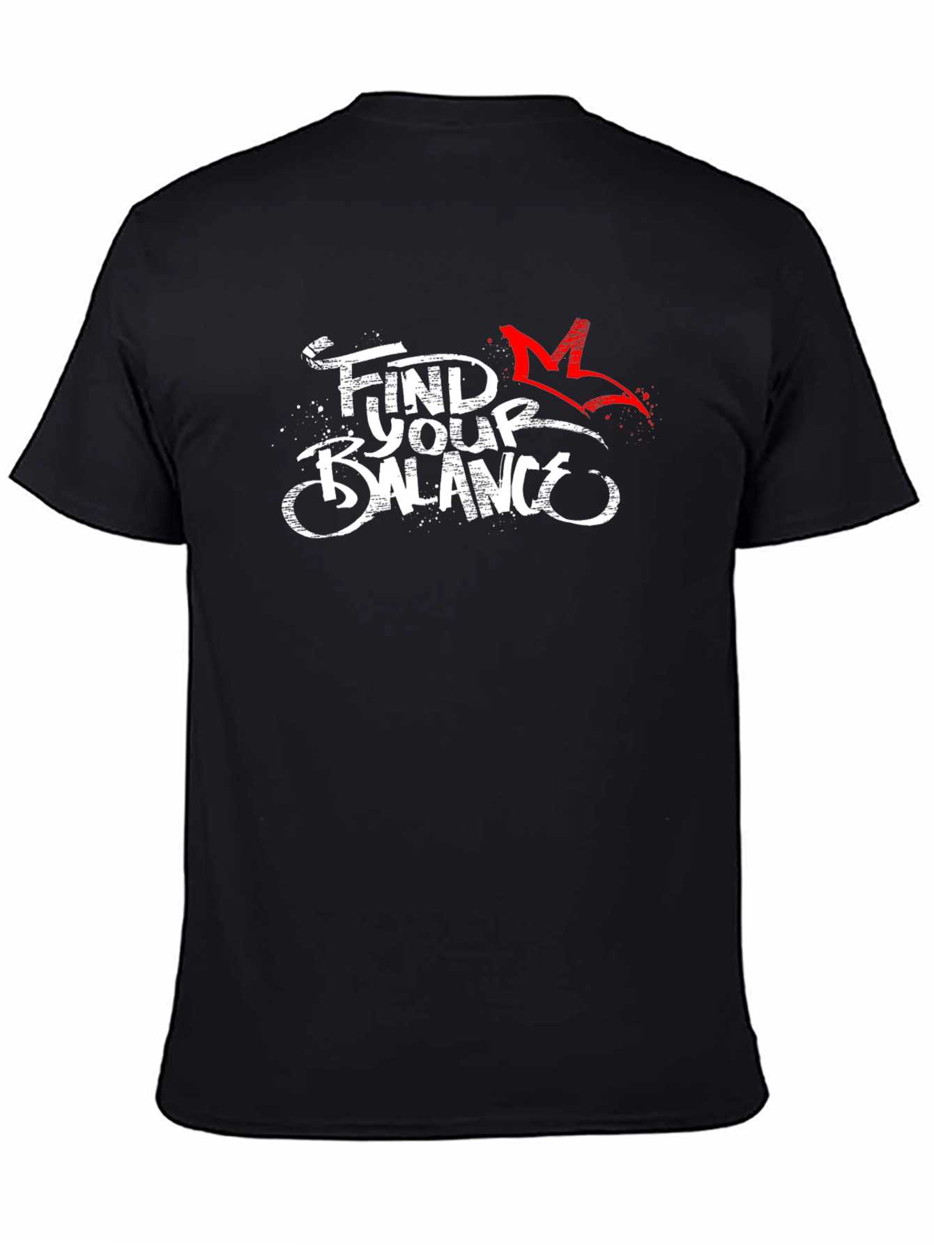 Find Your Balance Black Graphic Tee