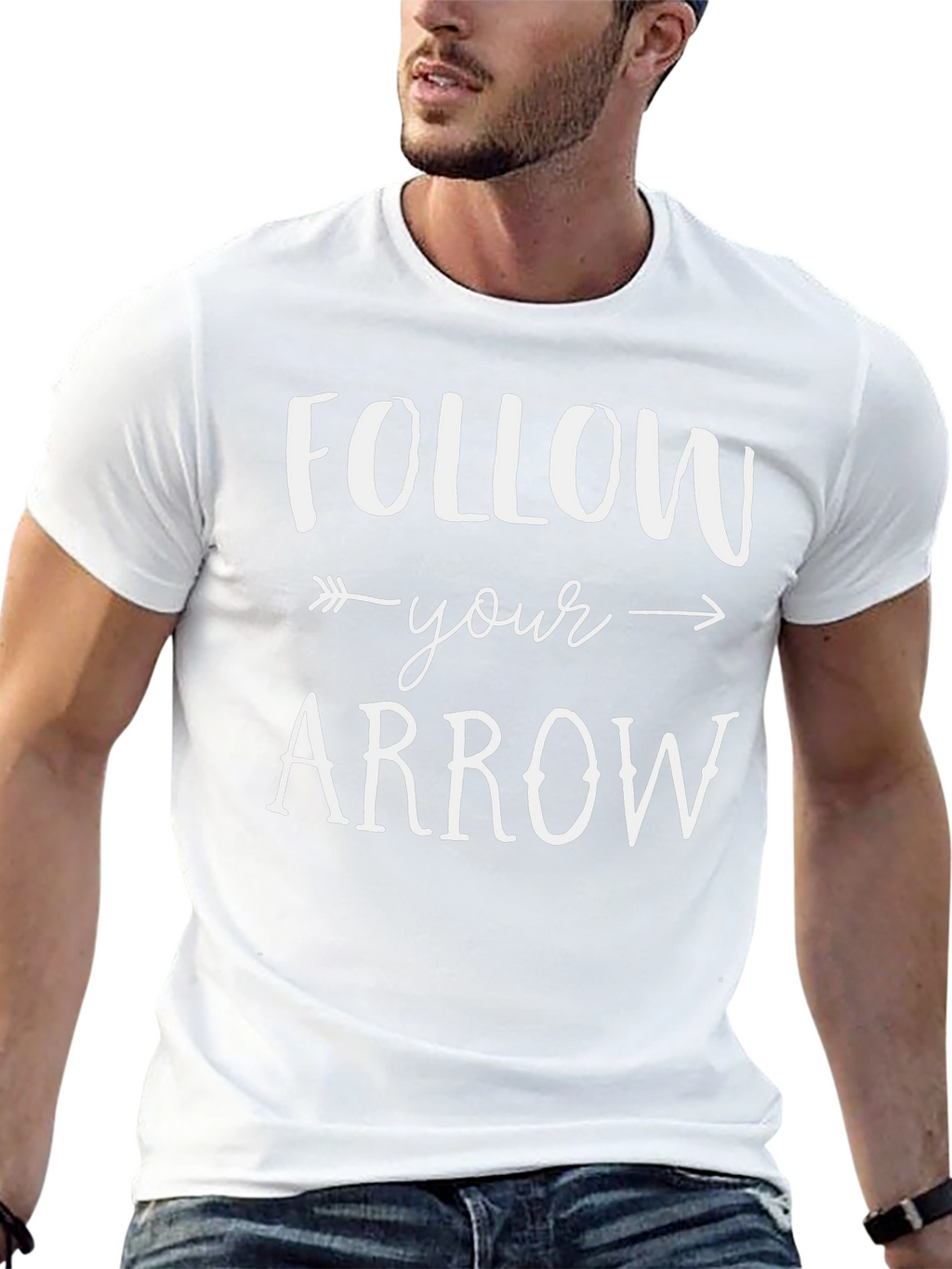 Follow Your Arrow Graphic Tee - Black