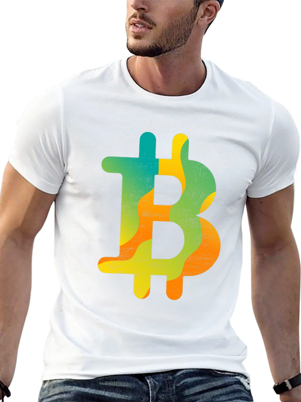 Bitcoin Symbol Graphic Tee - Crypto Currency Shirt