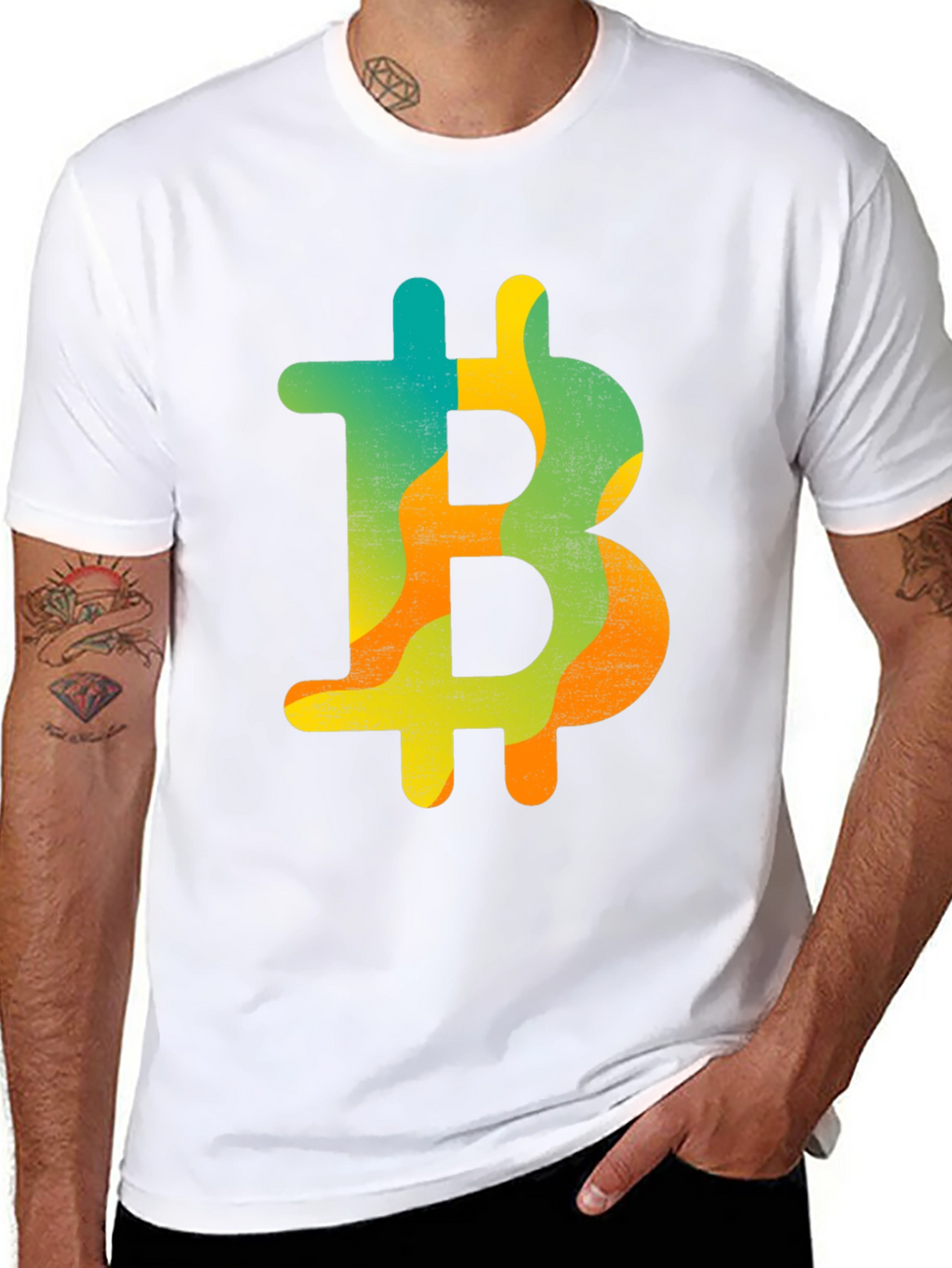 Bitcoin Symbol Graphic Tee - Crypto Currency Shirt