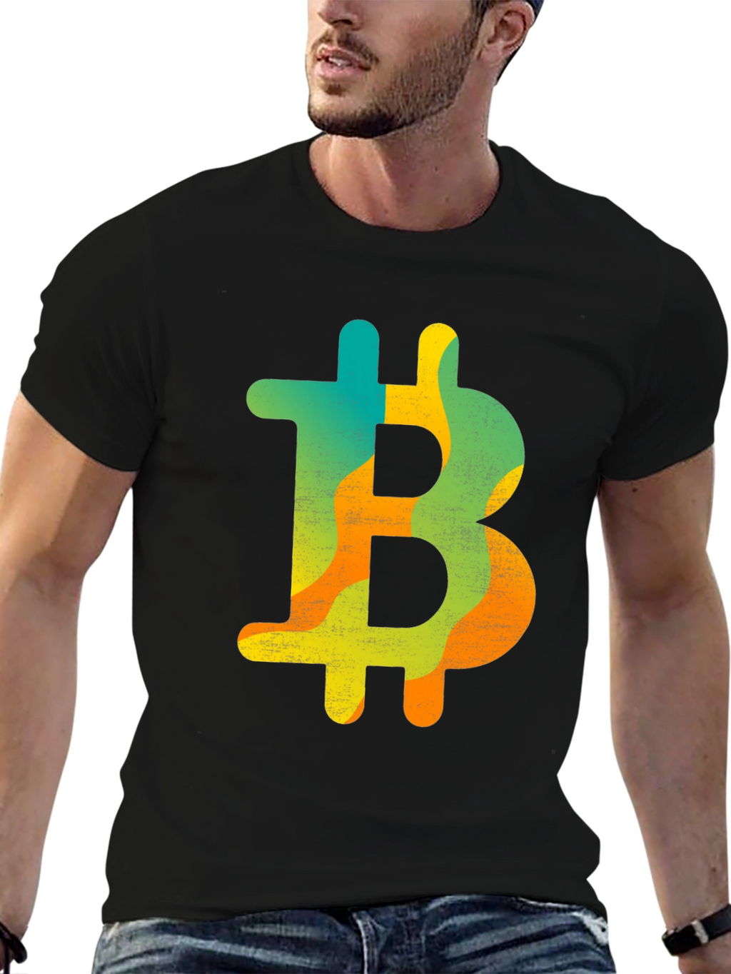 Bitcoin Symbol Graphic Tee - Crypto Currency Shirt