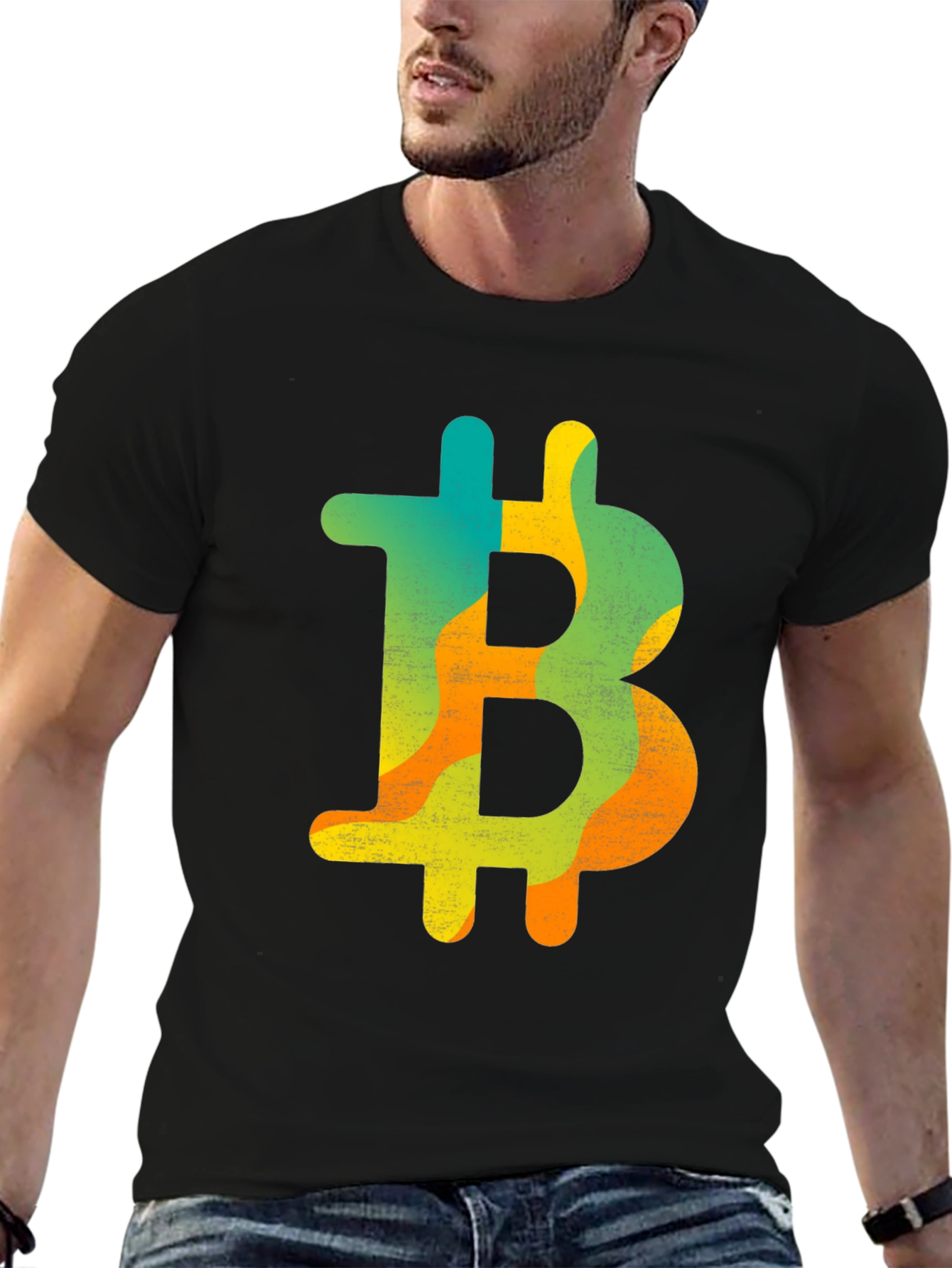 Bitcoin Symbol Graphic Tee - Crypto Currency Shirt