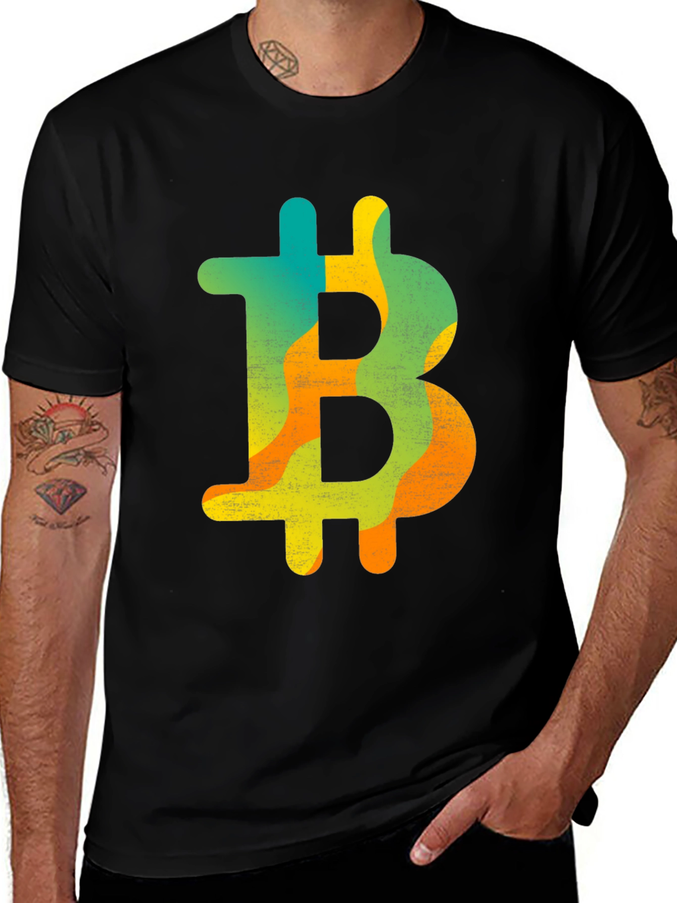 Bitcoin Symbol Graphic Tee - Crypto Currency Shirt