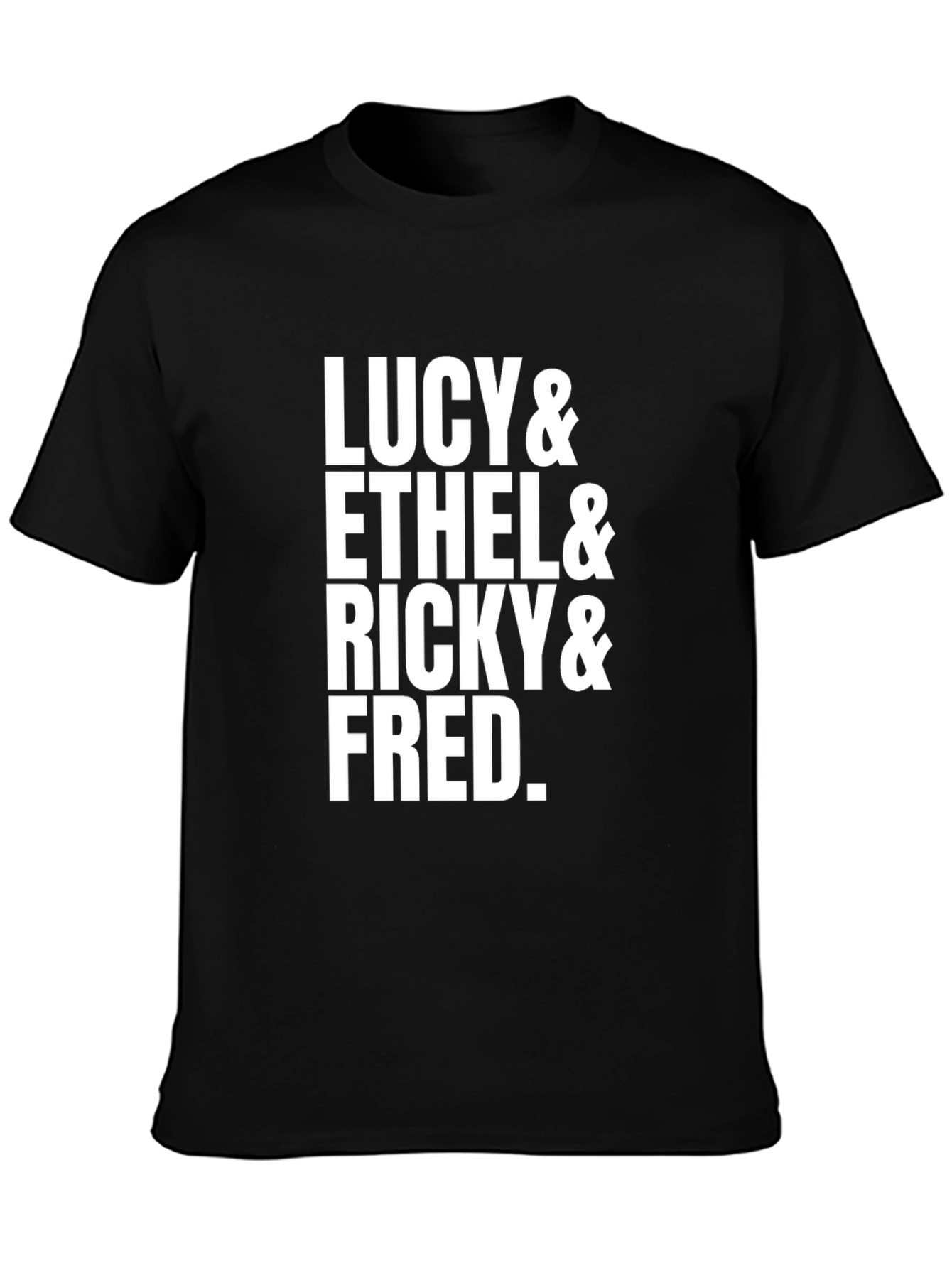 I Love Lucy T-Shirt Lucy Ethel Ricky Fred Fan Tee