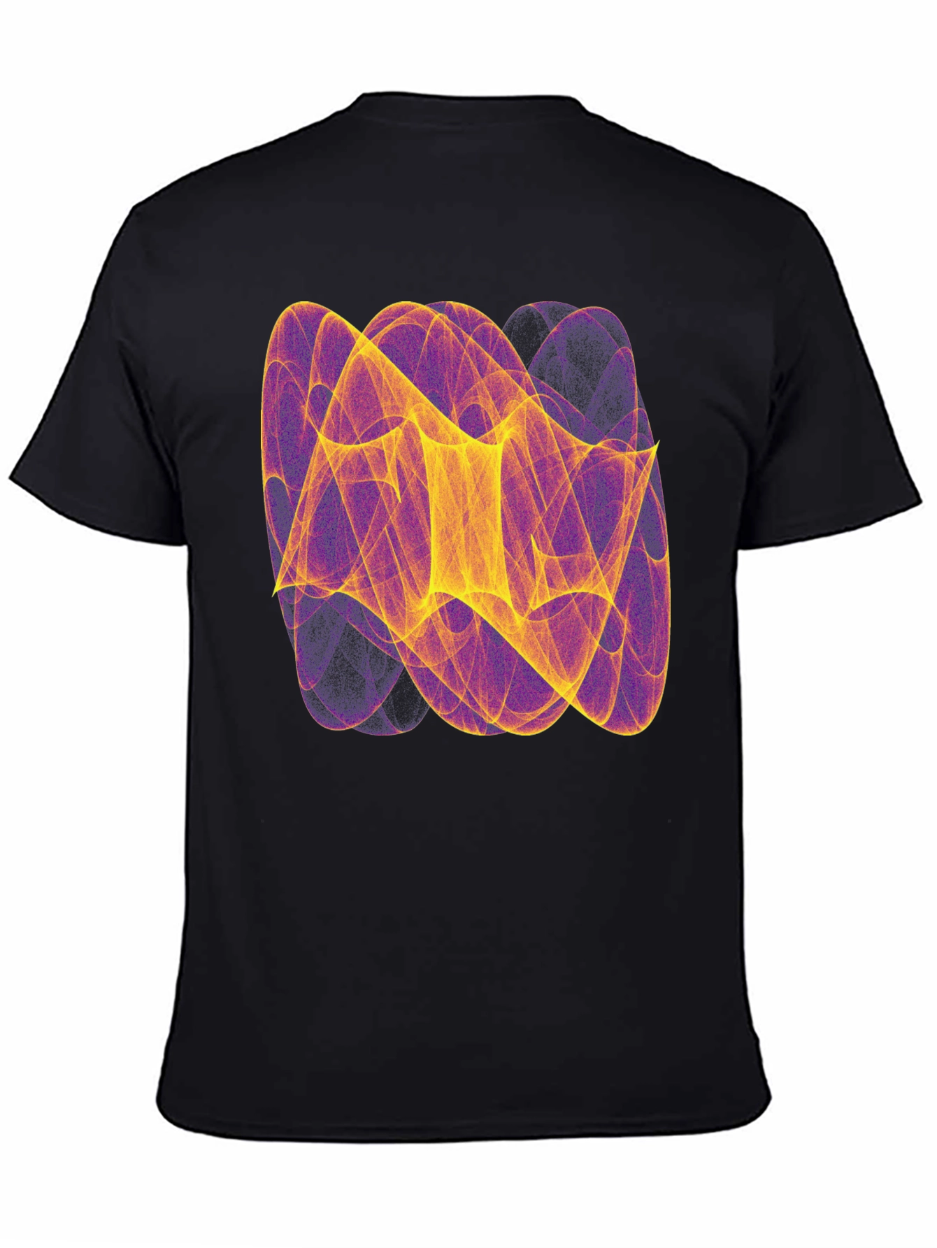 Abstract Graphic Print Black T-Shirt