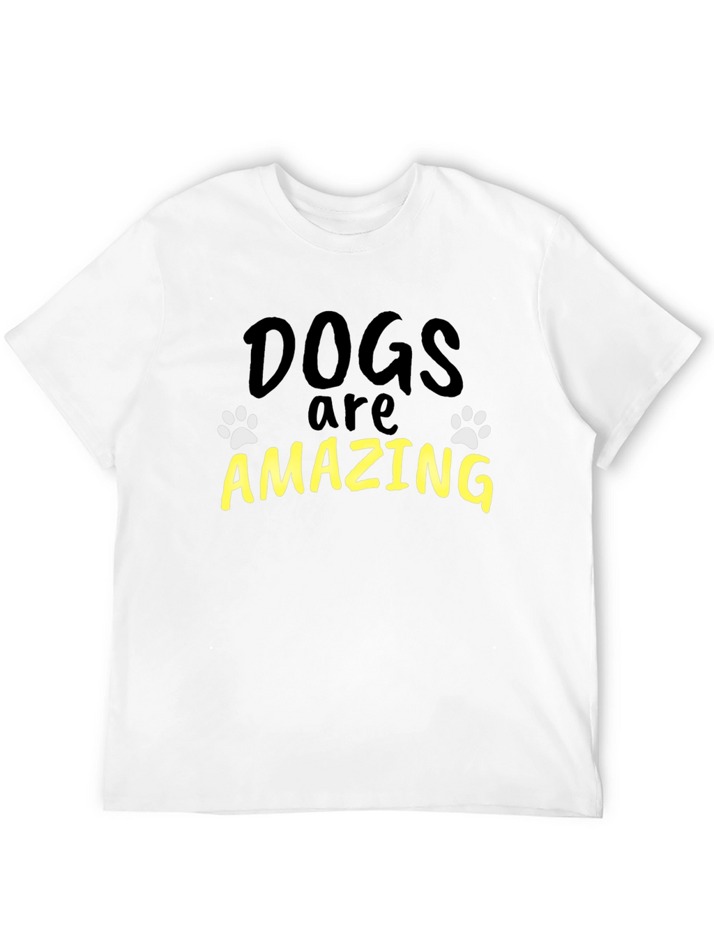 Dogs are Amazing Black Graphic Tee