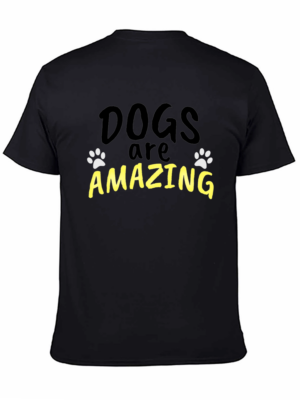 Dogs are Amazing Black Graphic Tee
