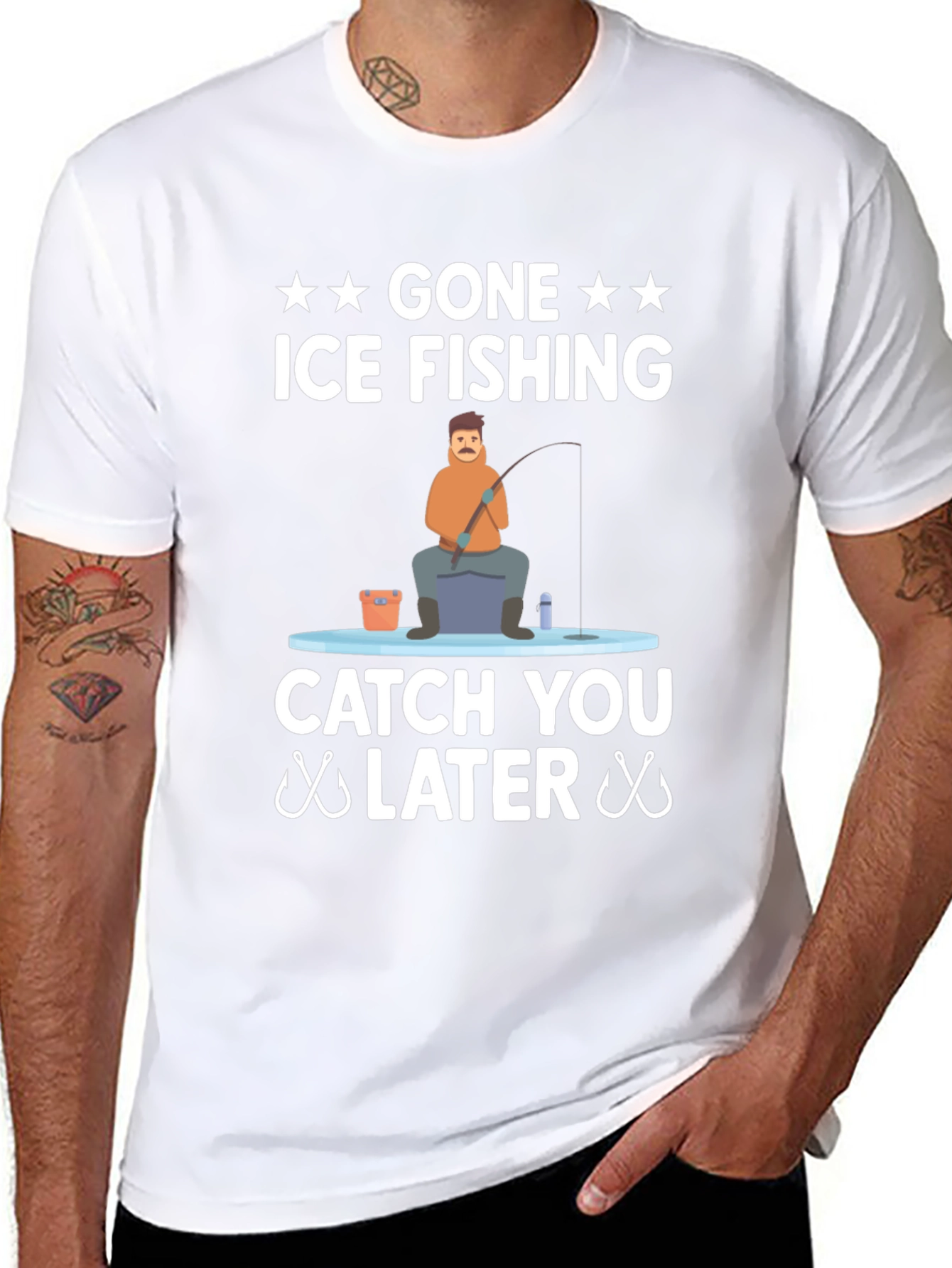 Gone Ice Fishing T-Shirt - Catch You Later