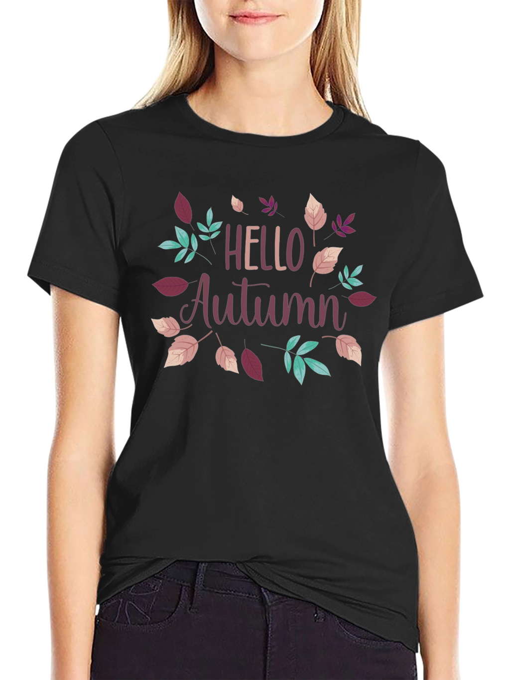Hello Autumn Graphic Tee - Fall Season Shirt
