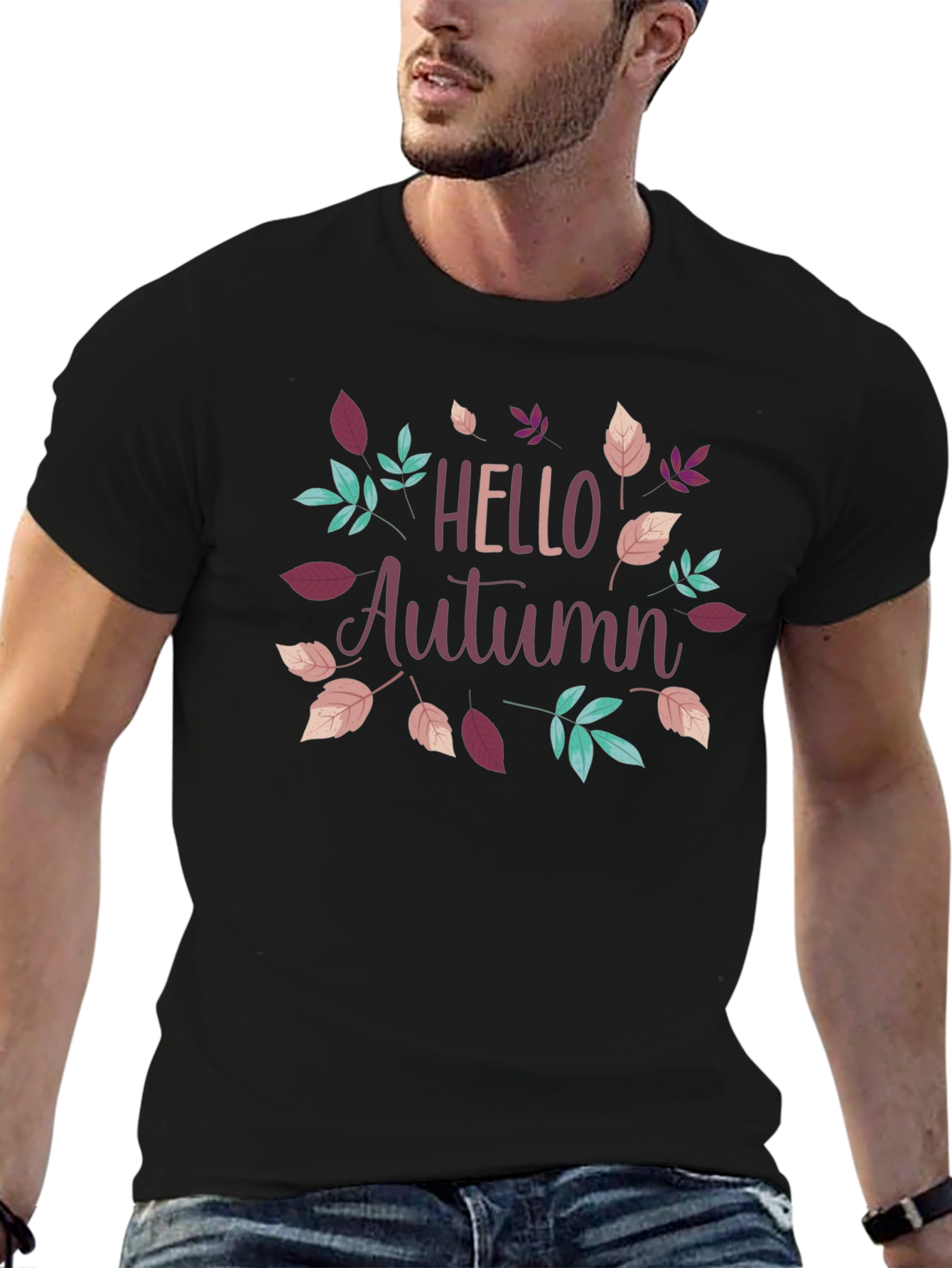 Hello Autumn Graphic Tee - Fall Season Shirt