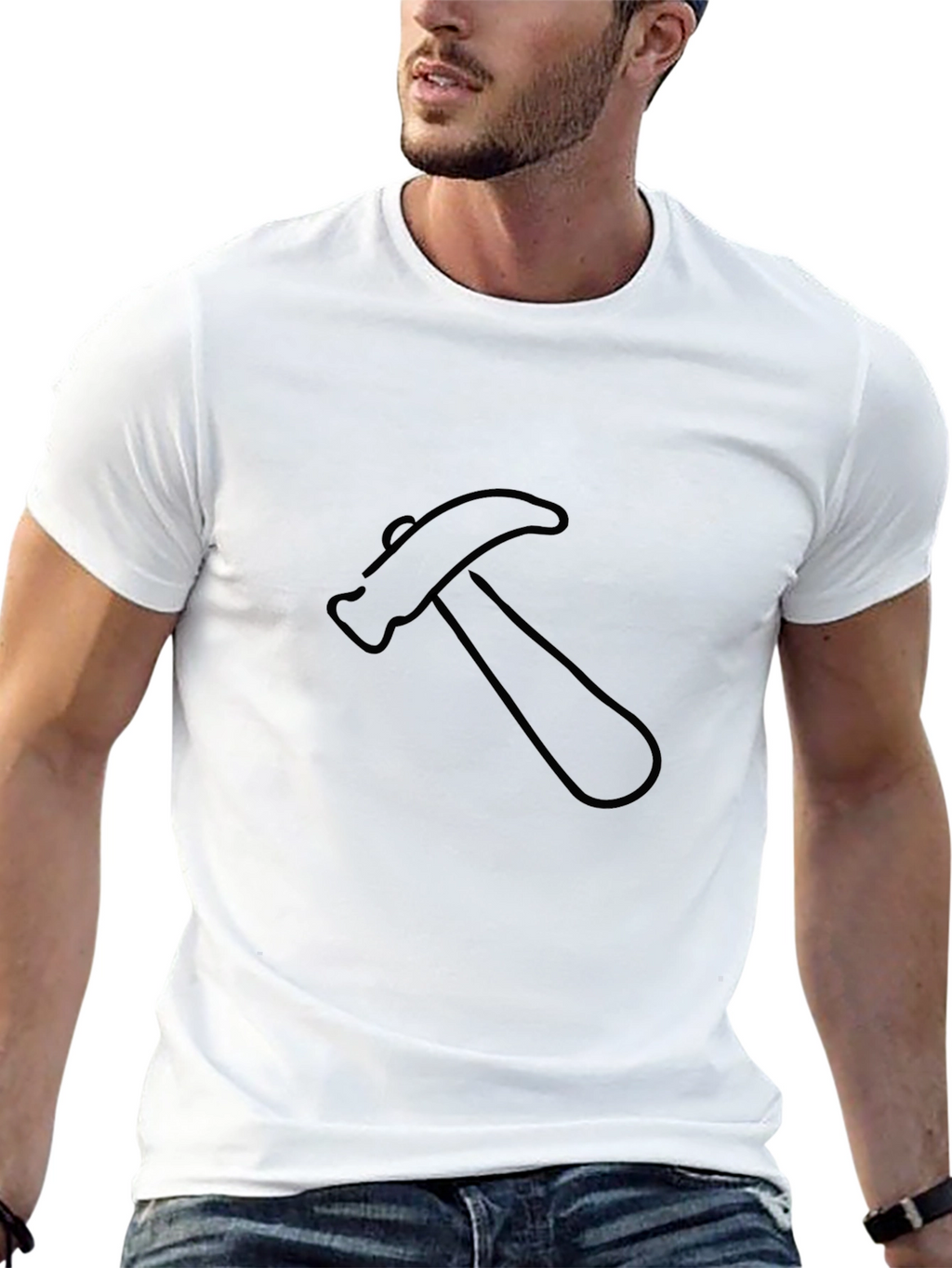 Hammer Graphic Tee - Construction Worker Gift