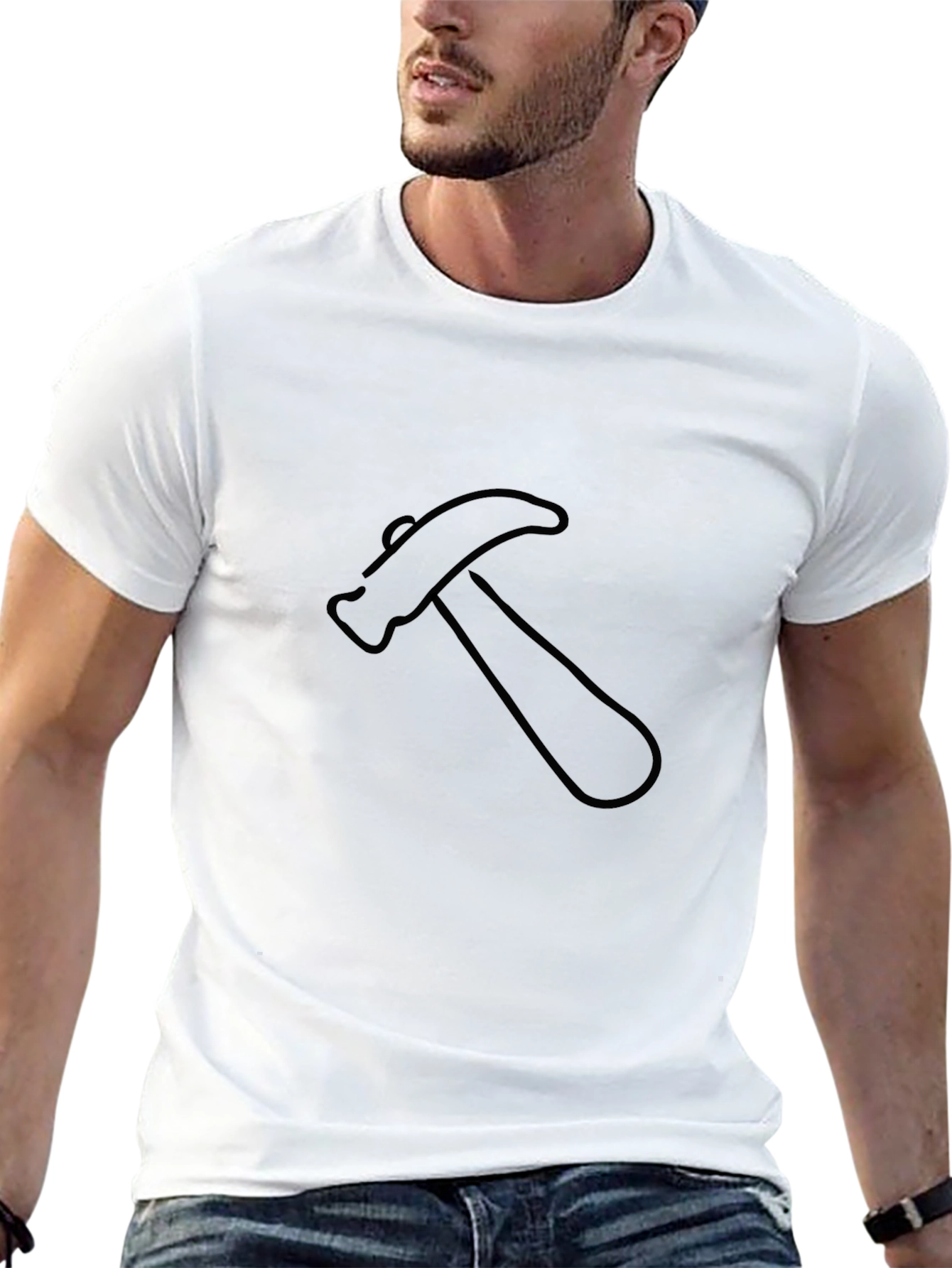 Hammer Graphic Tee - Construction Worker Gift