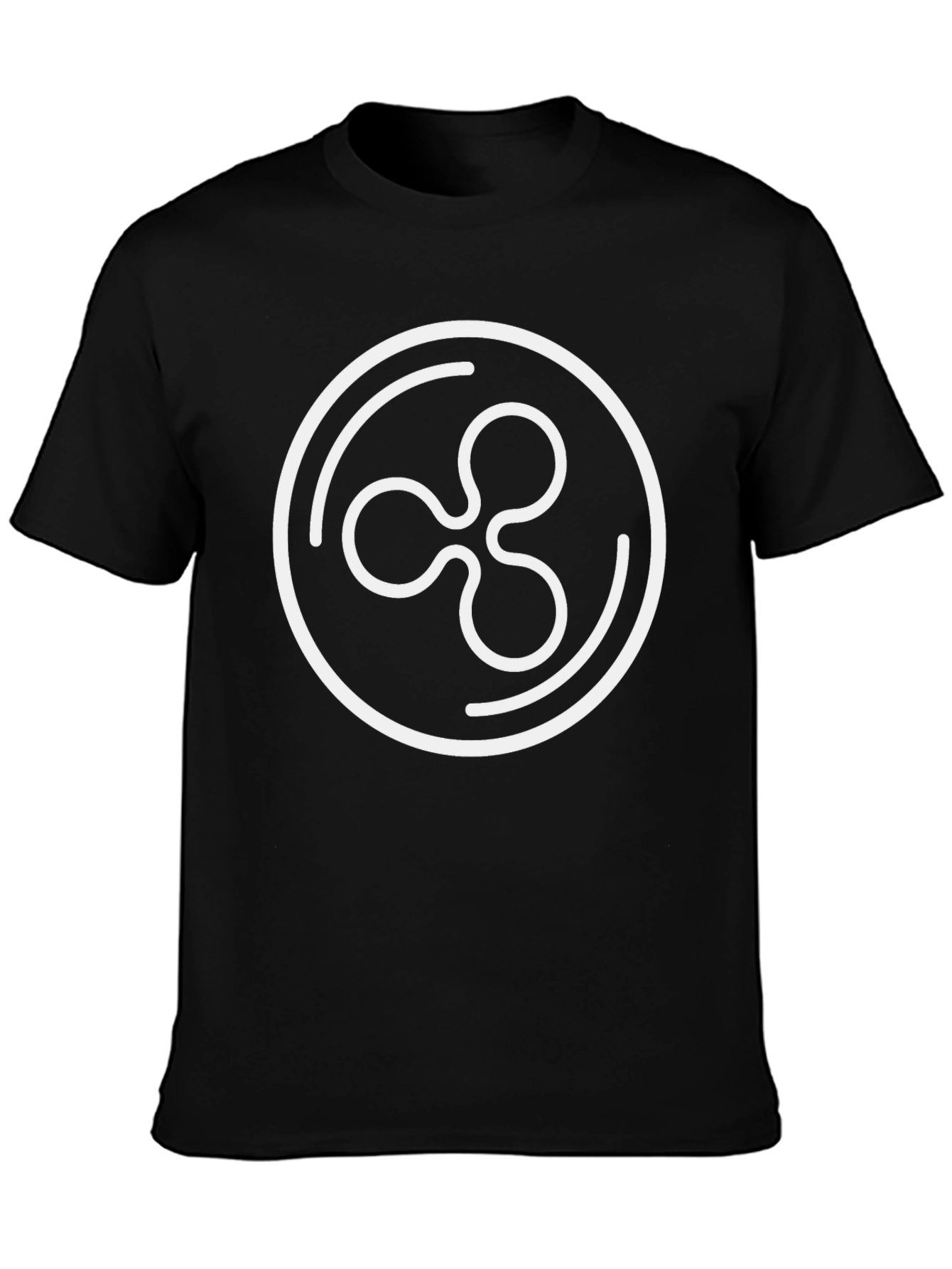 Ripple Crypto T-Shirt - Black Cotton Blend