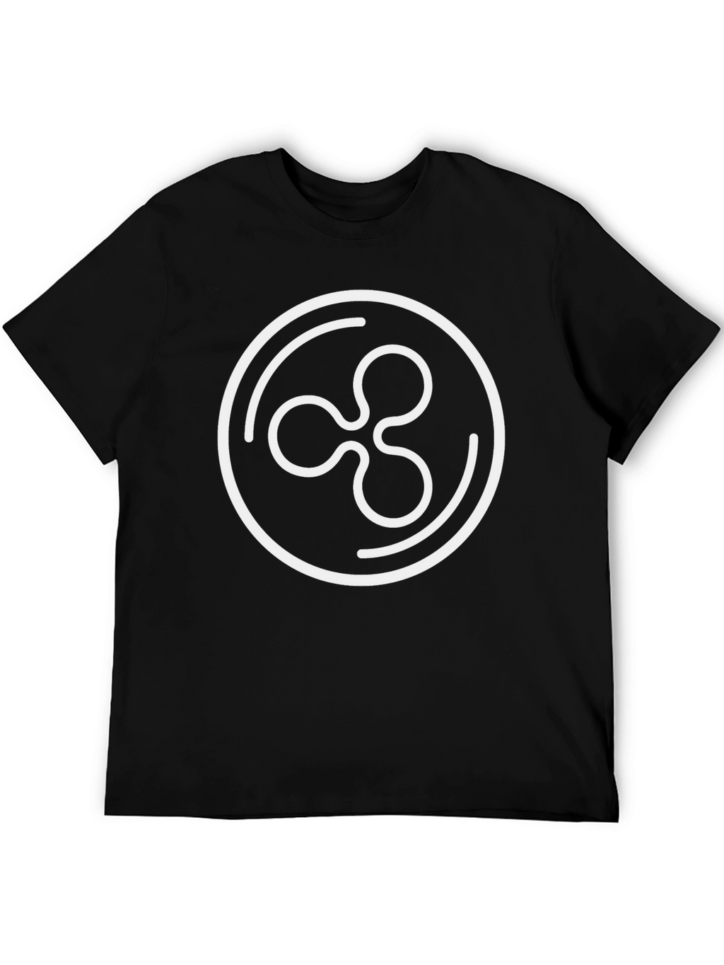 Ripple Crypto T-Shirt - Black Cotton Blend