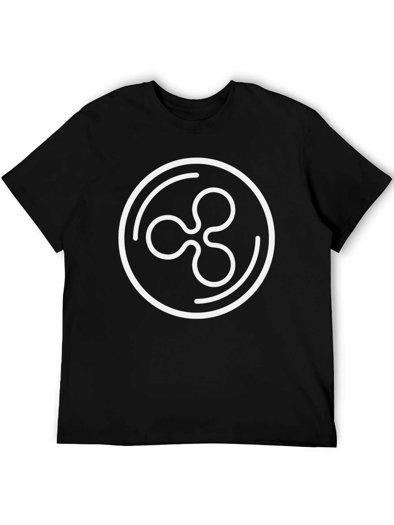 Ripple Crypto T-Shirt - Black Cotton Blend