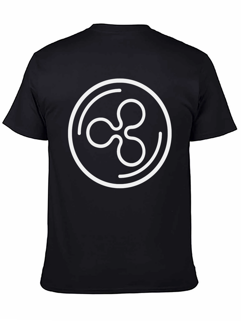 Ripple Crypto T-Shirt - Black Cotton Blend