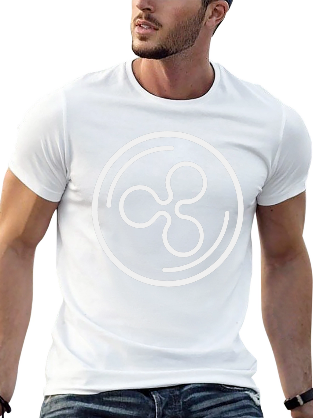 Ripple Crypto T-Shirt - Black Cotton Blend