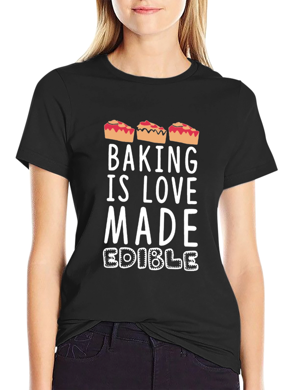 Baking is Love Made Edible Funny Pie T-Shirt