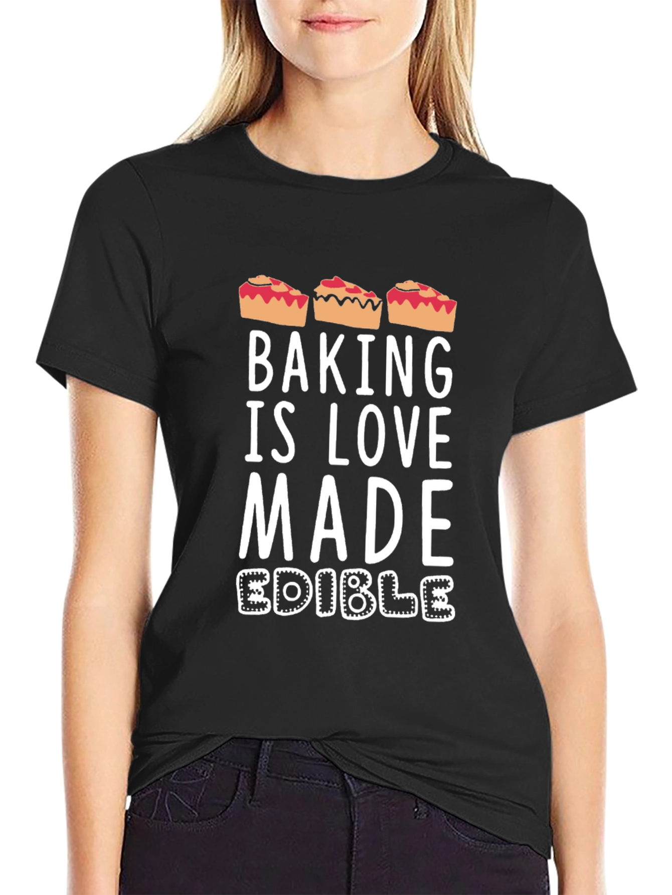 Baking is Love Made Edible Funny Pie T-Shirt