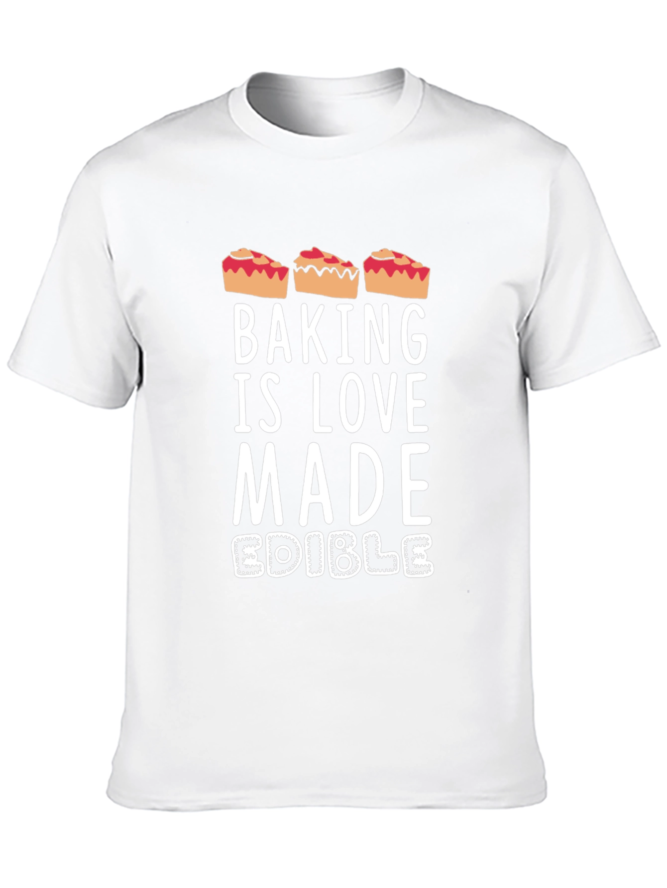 Baking is Love Made Edible Funny Pie T-Shirt