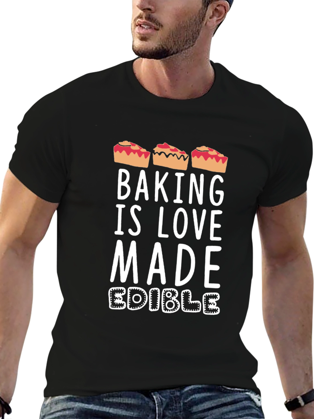 Baking is Love Made Edible Funny Pie T-Shirt