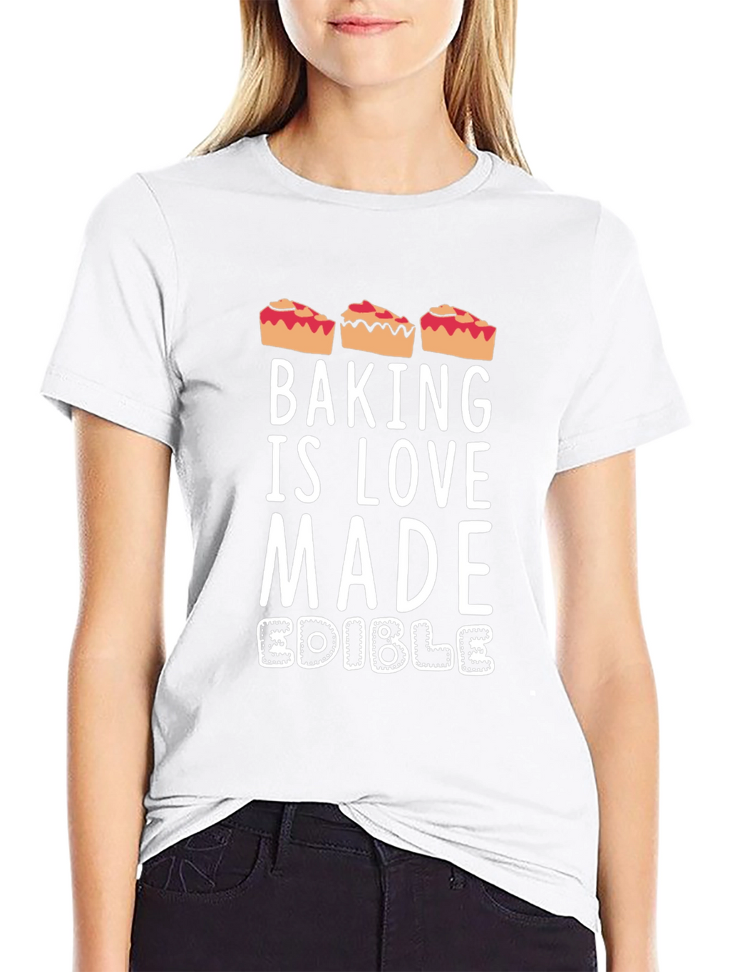 Baking is Love Made Edible Funny Pie T-Shirt