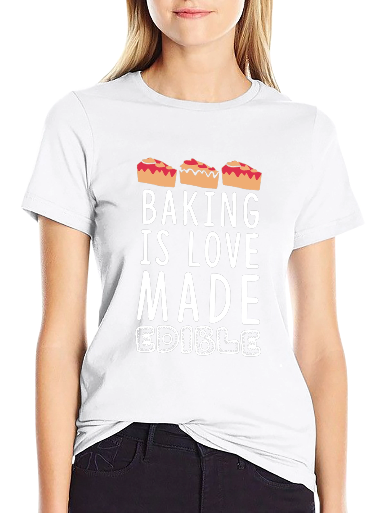 Baking is Love Made Edible Funny Pie T-Shirt